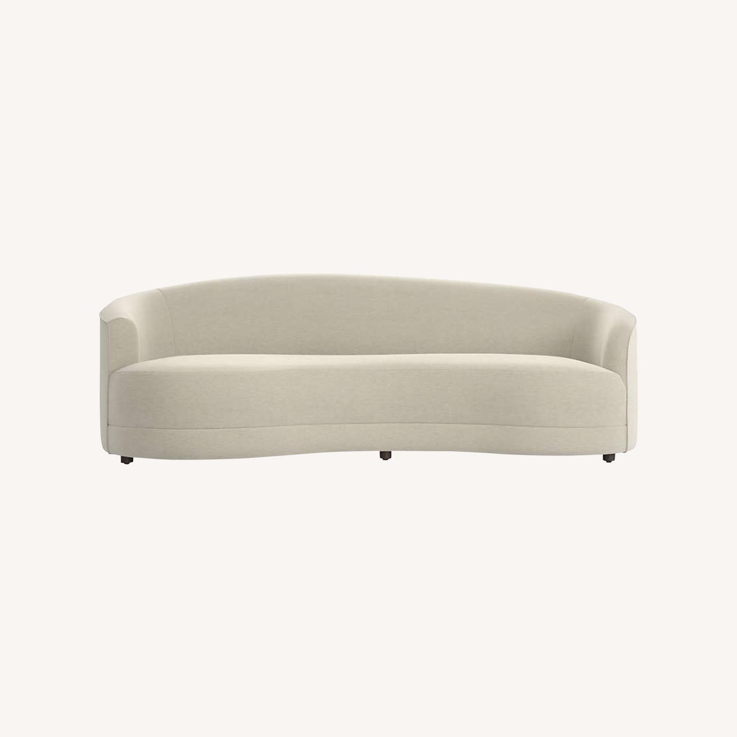 Crate & Barrel Curved Couch AptDeco