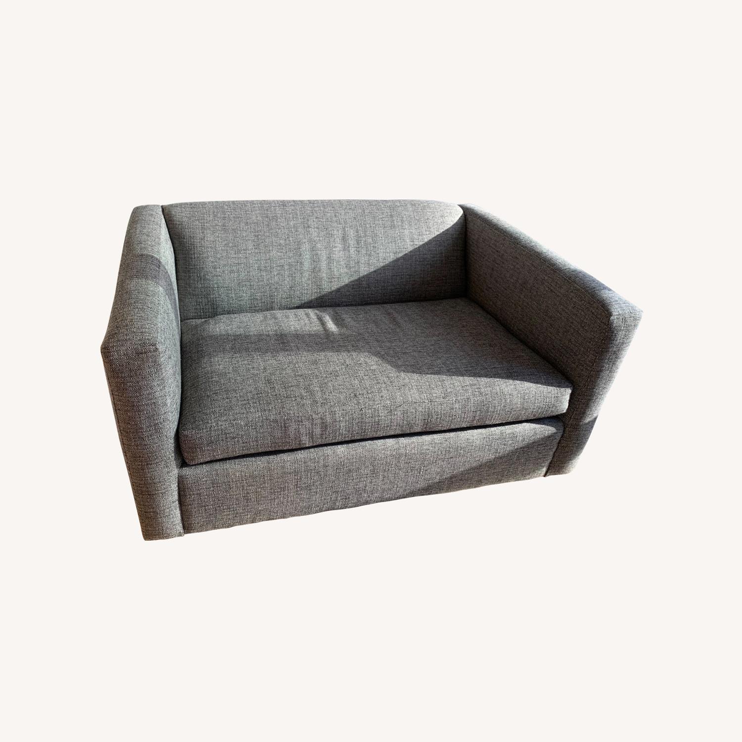 CB2 Movie Twin Sleeper Sofa (Salt & Pepper) AptDeco