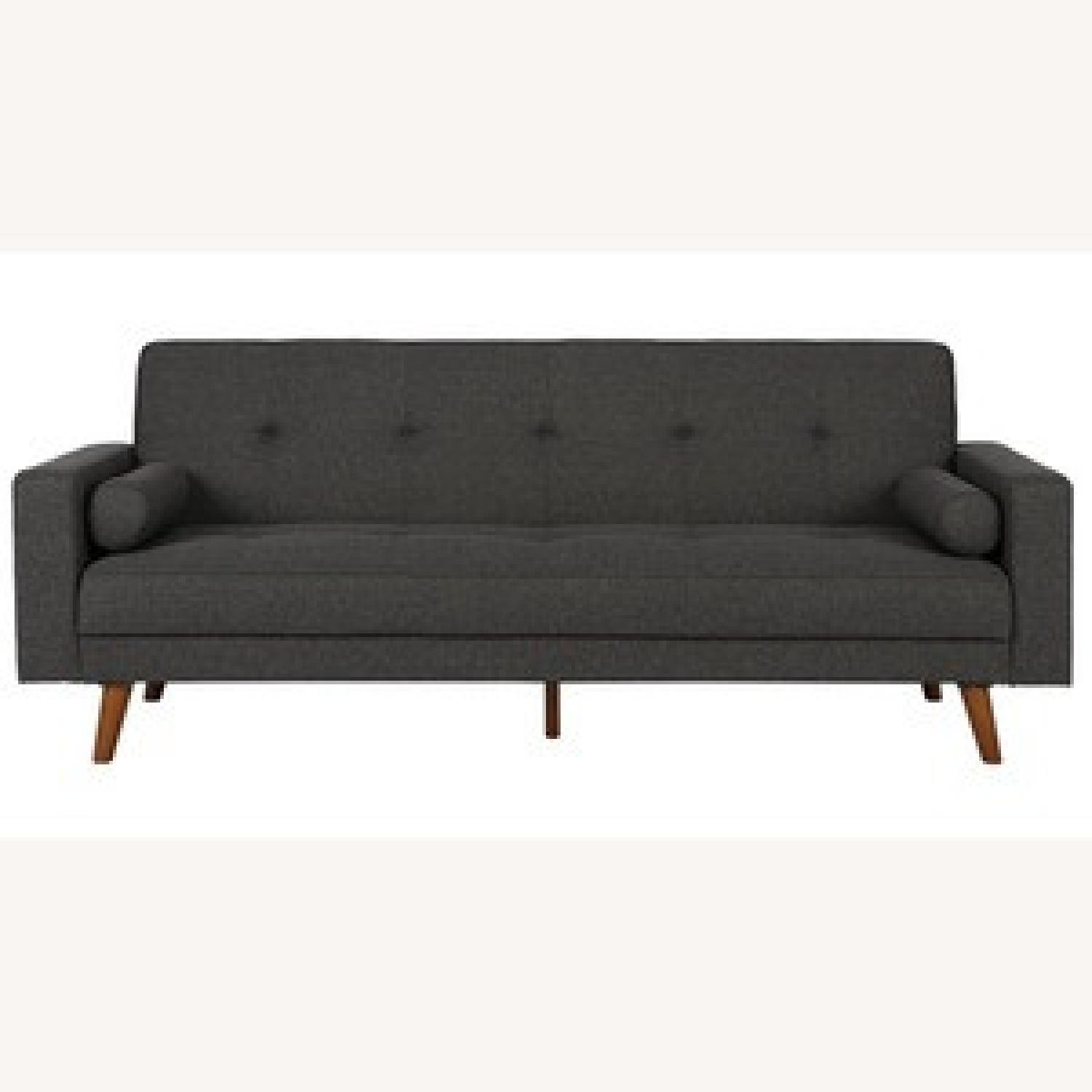 Joss & Main Dark Grey Sleeper Sofa - image-3