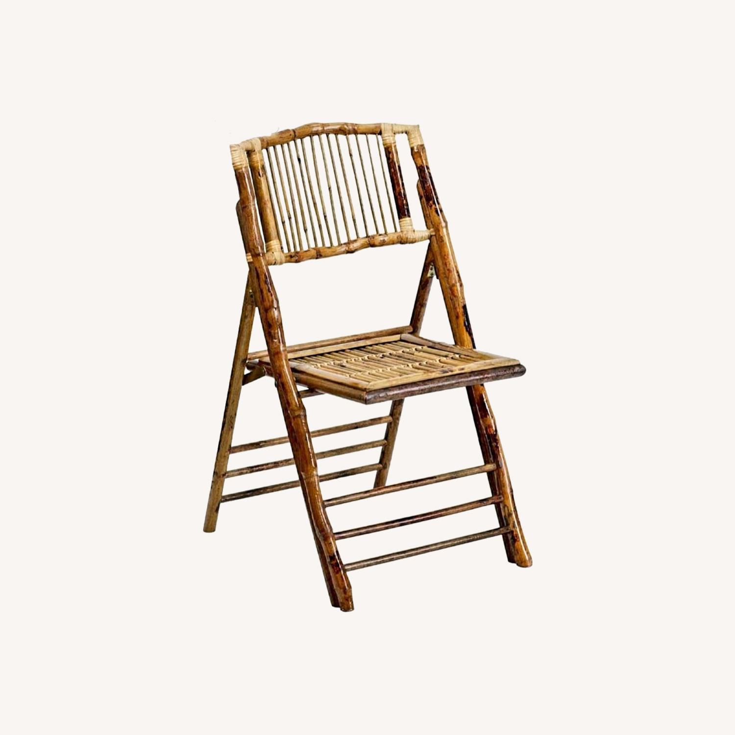 Vintage Bamboo Folding Chair AptDeco