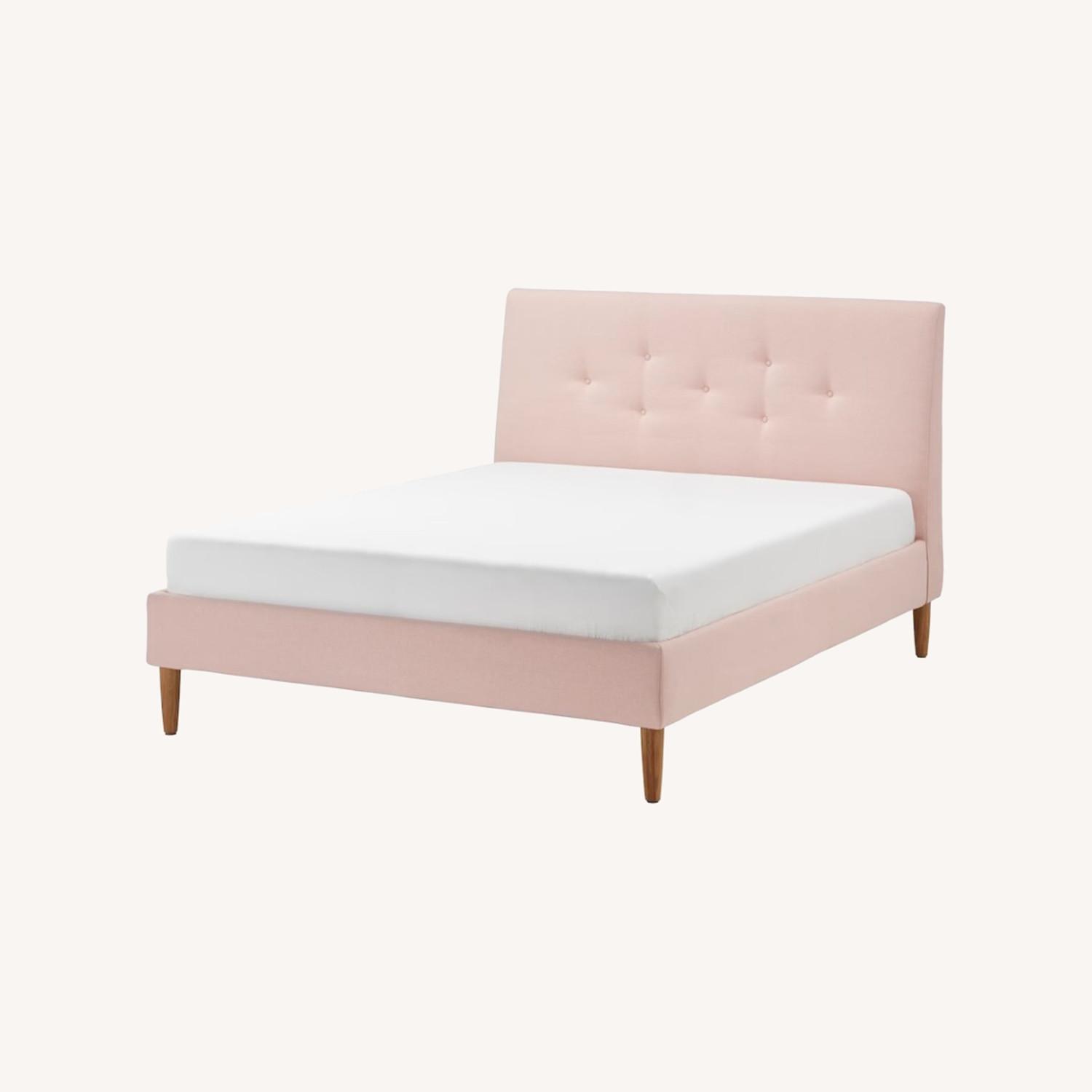 IKEA Upholstered Bed Frame Queen Size AptDeco