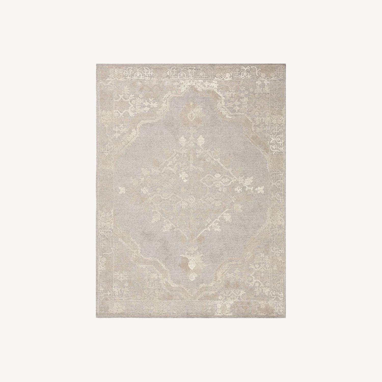 Pottery Barn Kenley Tufted Wool Rug, 8 x 10', Gray AptDeco