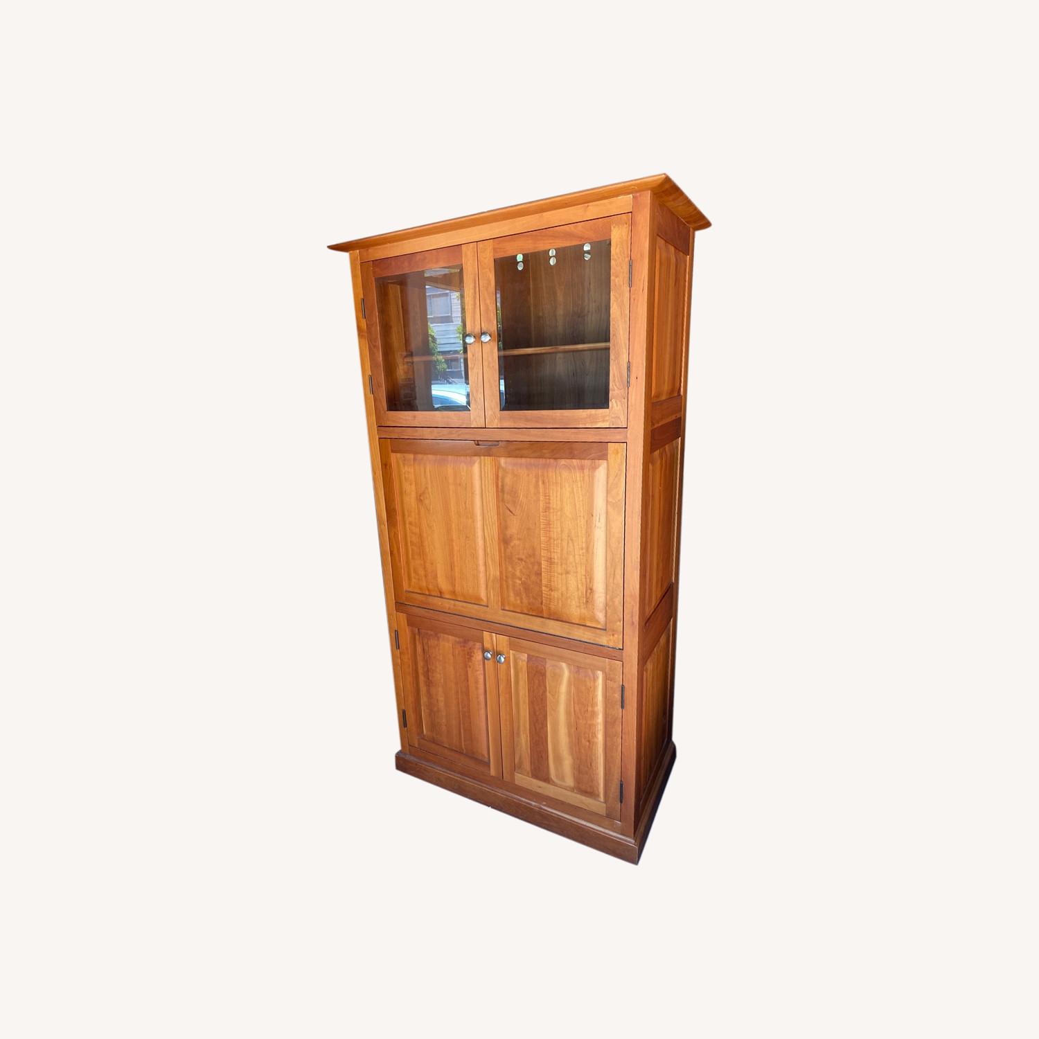 Crate & Barrel Armoire with Desk AptDeco