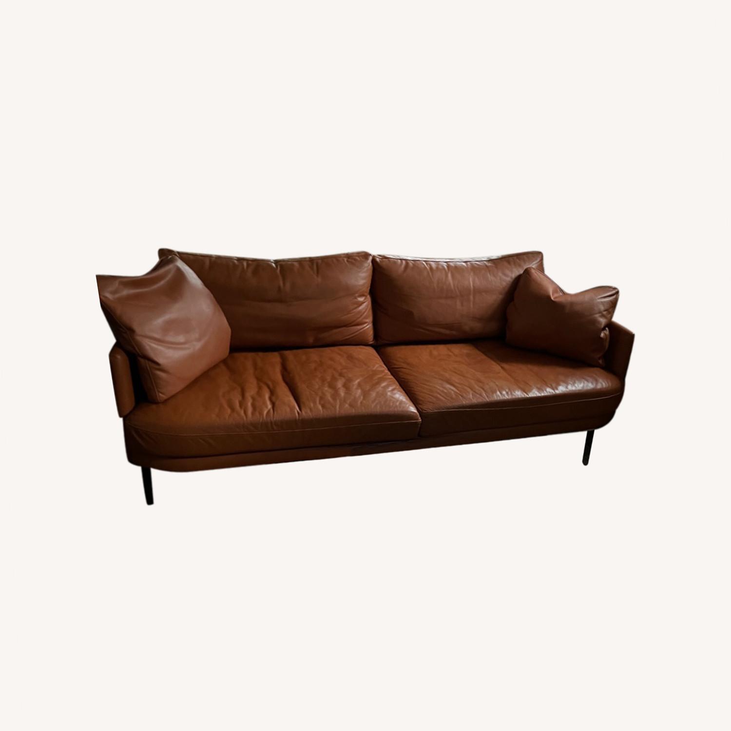 Design Within Reach Camber Leather Sofa AptDeco
