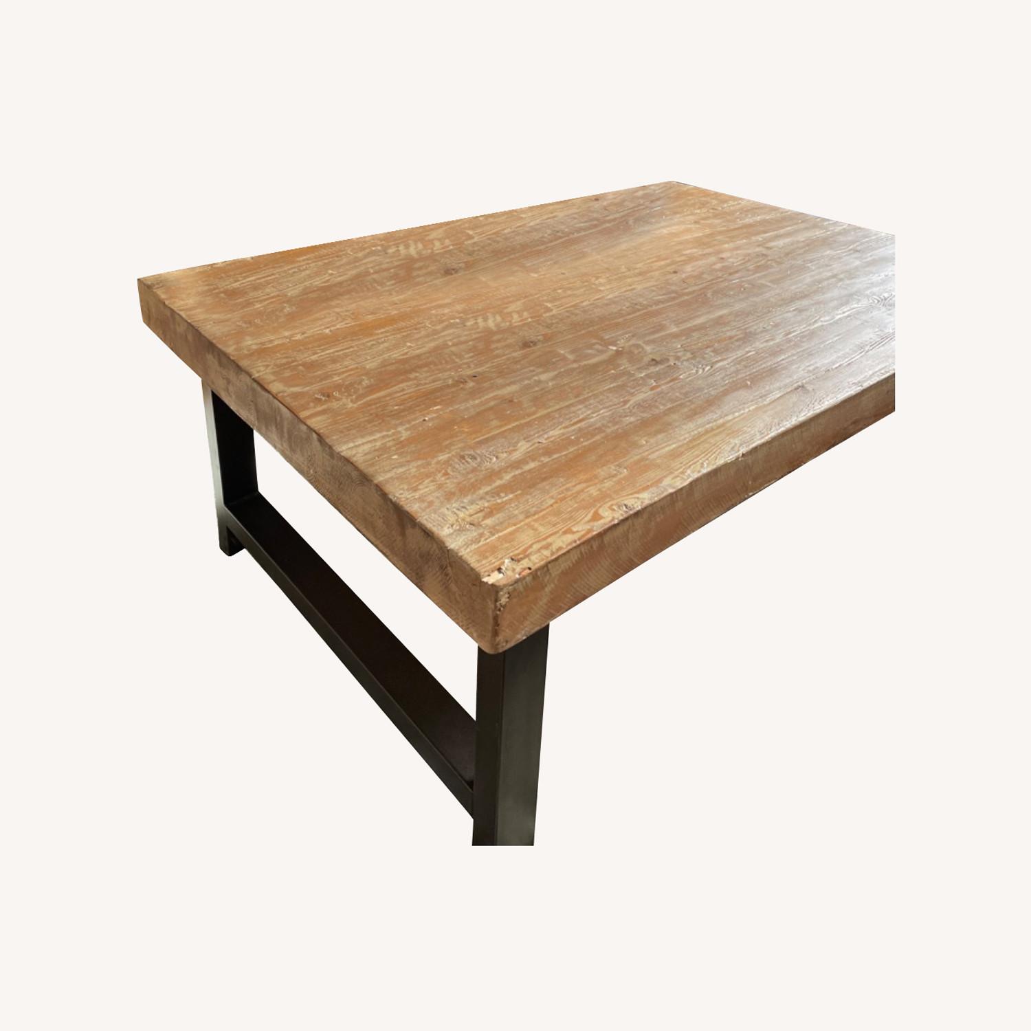 Pottery Barn Reclaimed Oak Coffee Table - image-0
