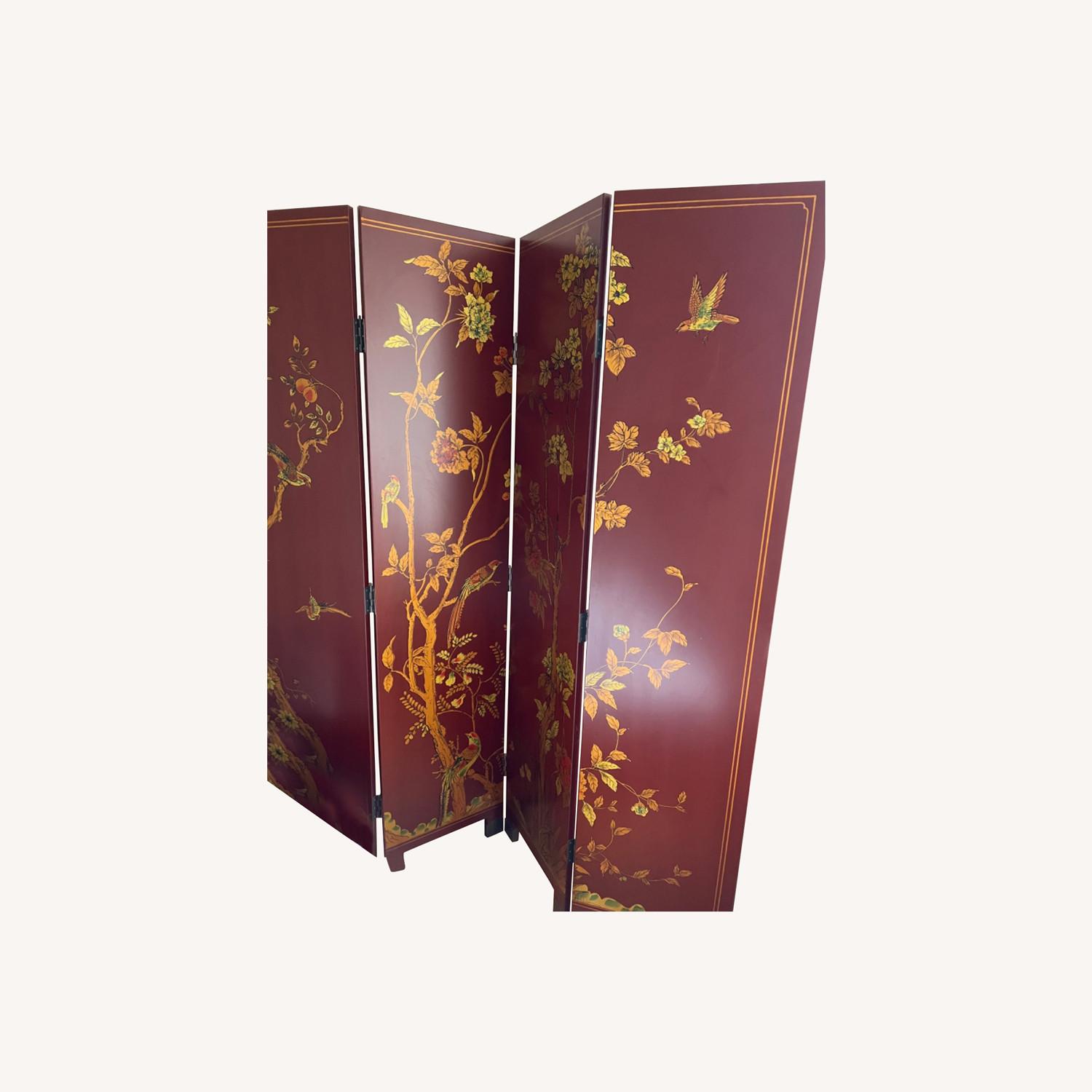 Pottery Barn Chinoiserie Floor Screen - image-0