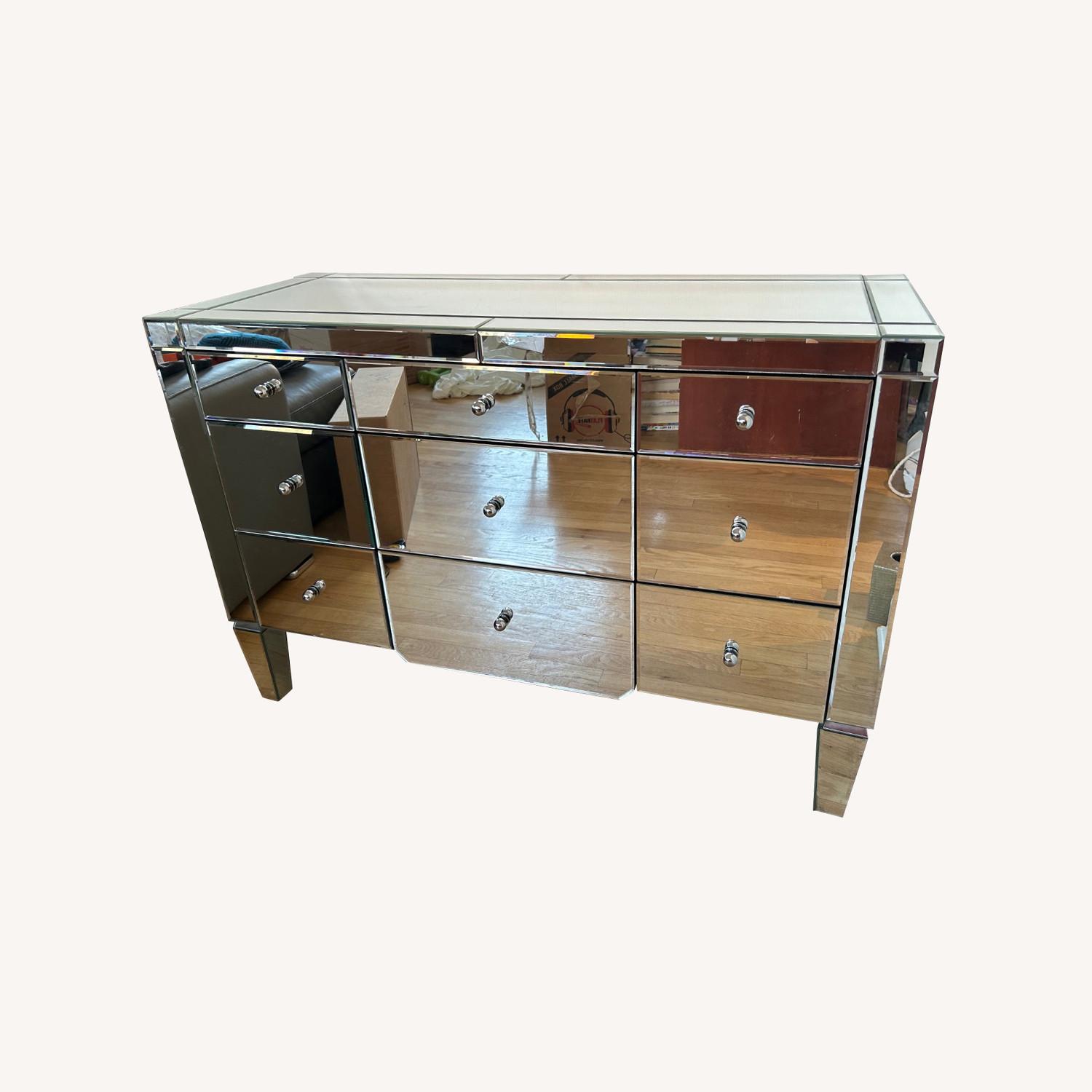 Tui Lifestyle 9 Drawer Mirrored Glass Dresser AptDeco