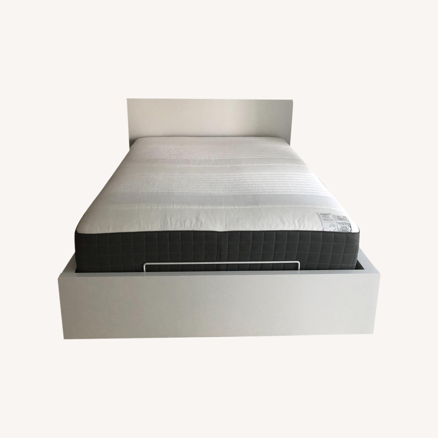 IKEA White Storage Bed - image-0