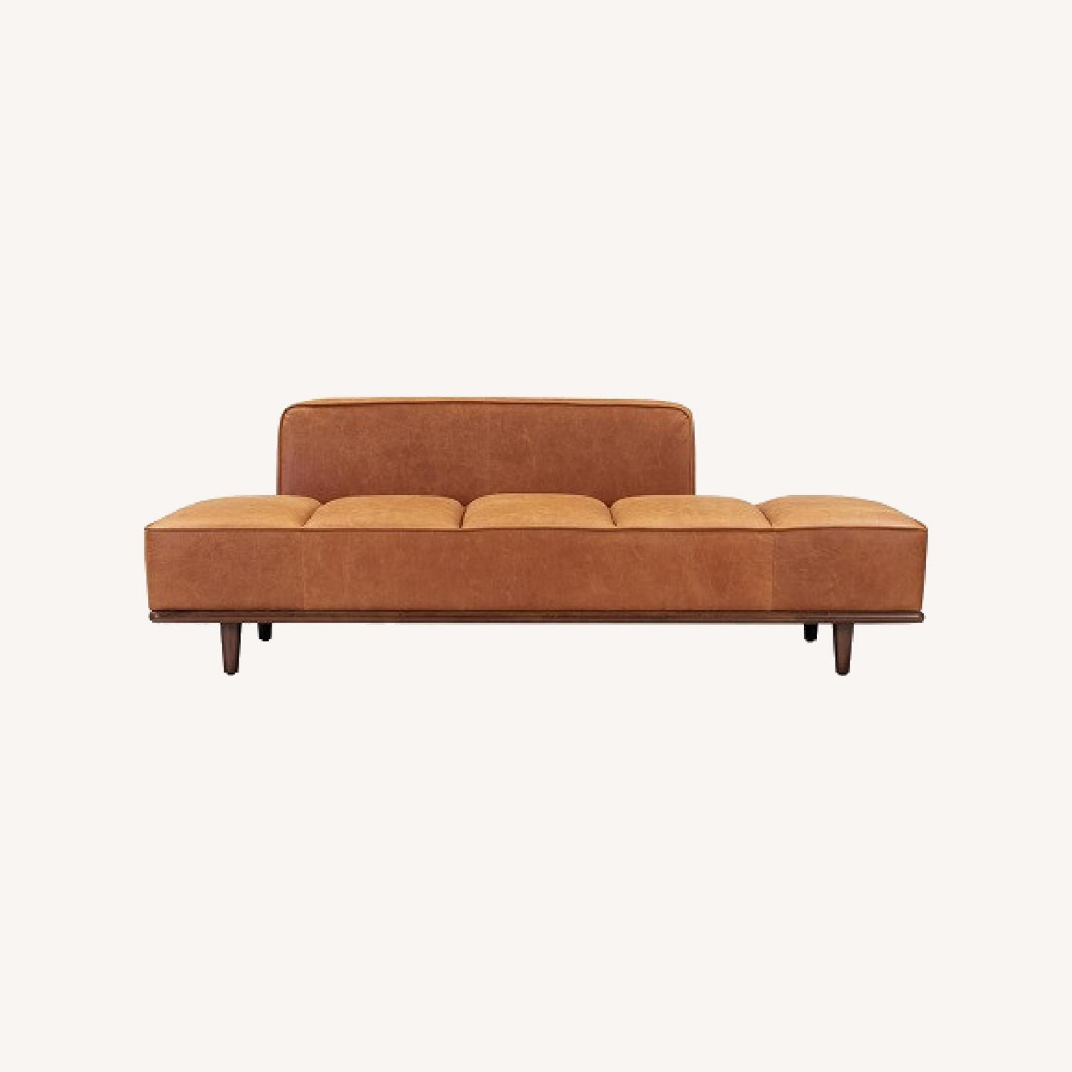 Poly & Bark Leather Couch/Daybed AptDeco