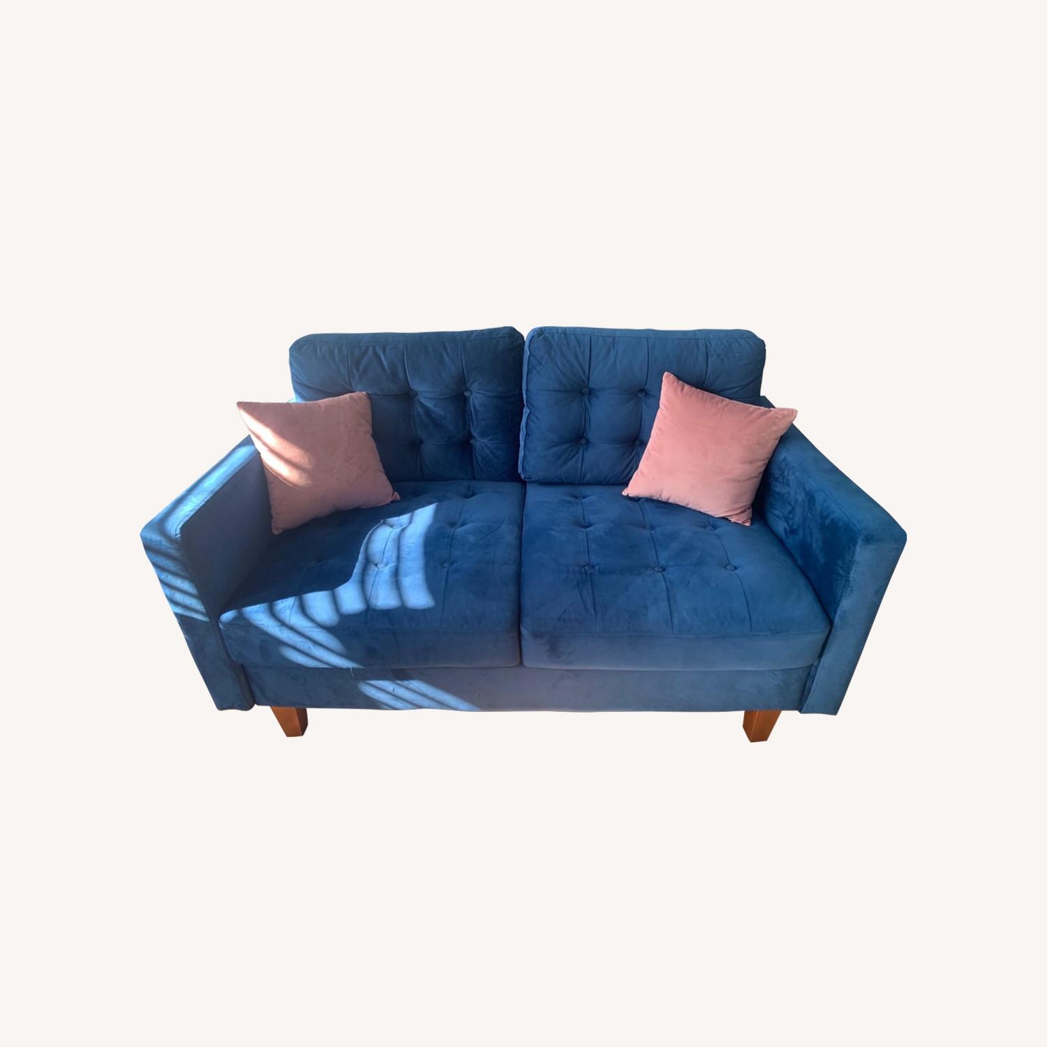 Oliver Vicki 58" Upholstered Loveseat AptDeco