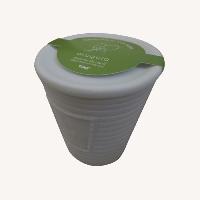 Candle in Porcelain Bisque Pot w Lid Arugula Scent