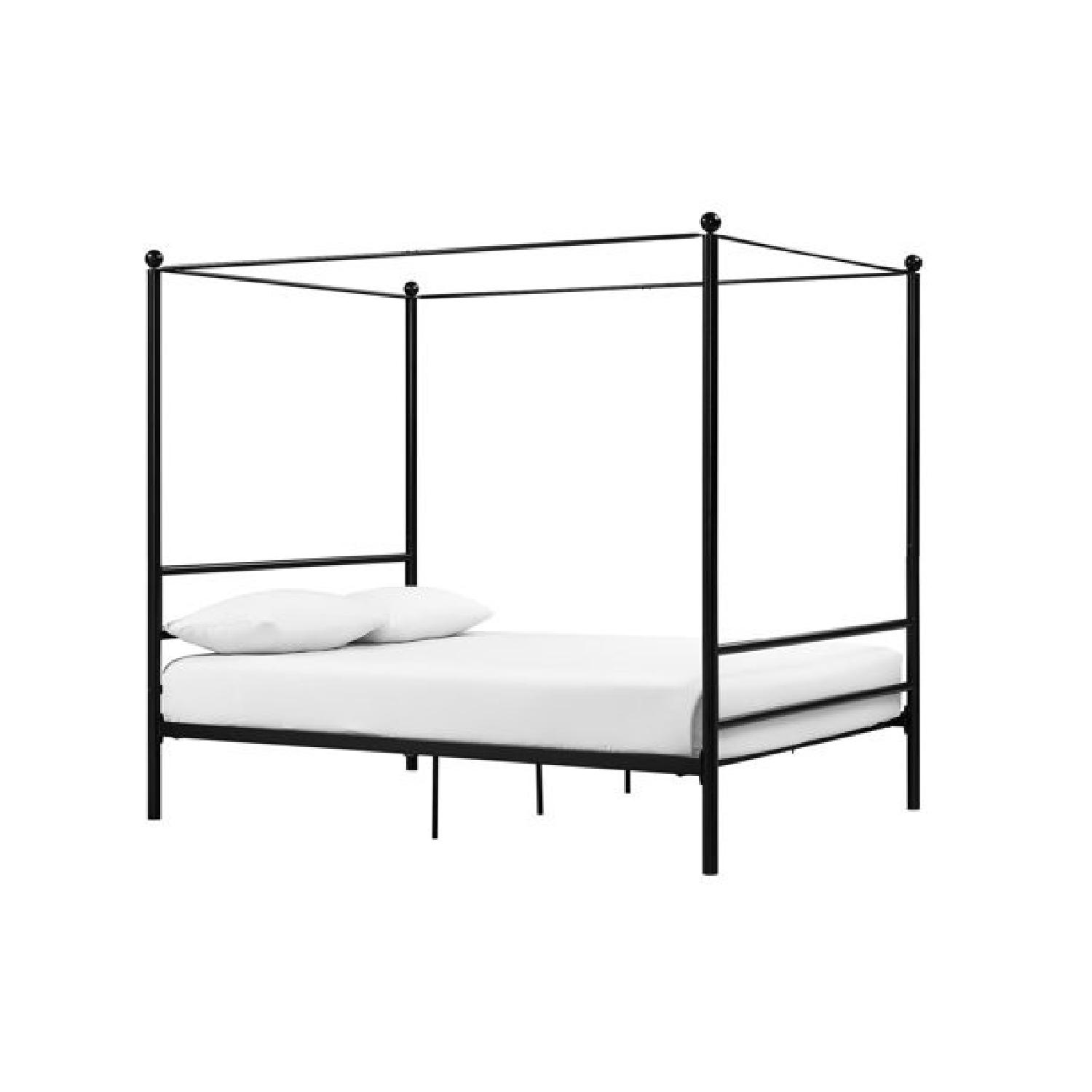 Walmart Black Metal Canopy Bed - image-9