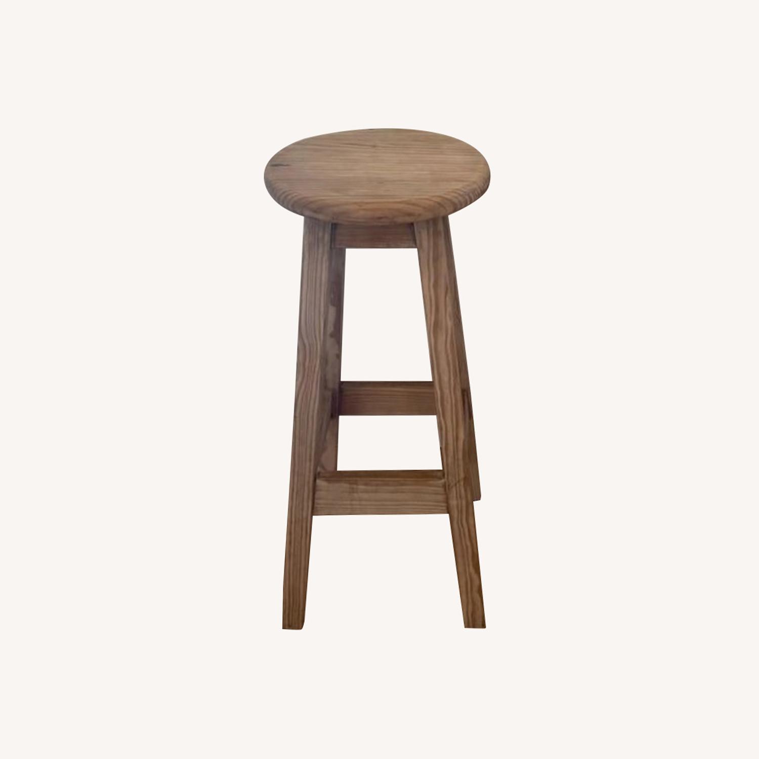 Custom Set of Reclaimed Wood Stools AptDeco