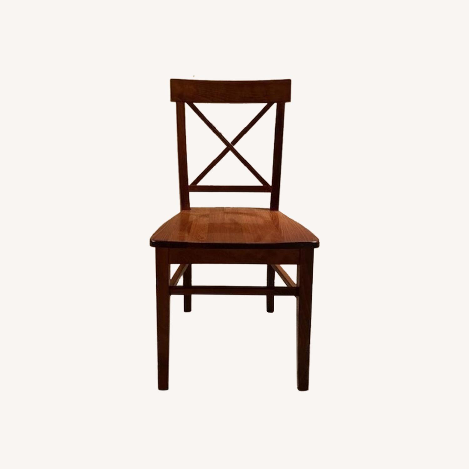 Pottery Barn Aaron Dining Chairs, Mahogany, Set 6 AptDeco