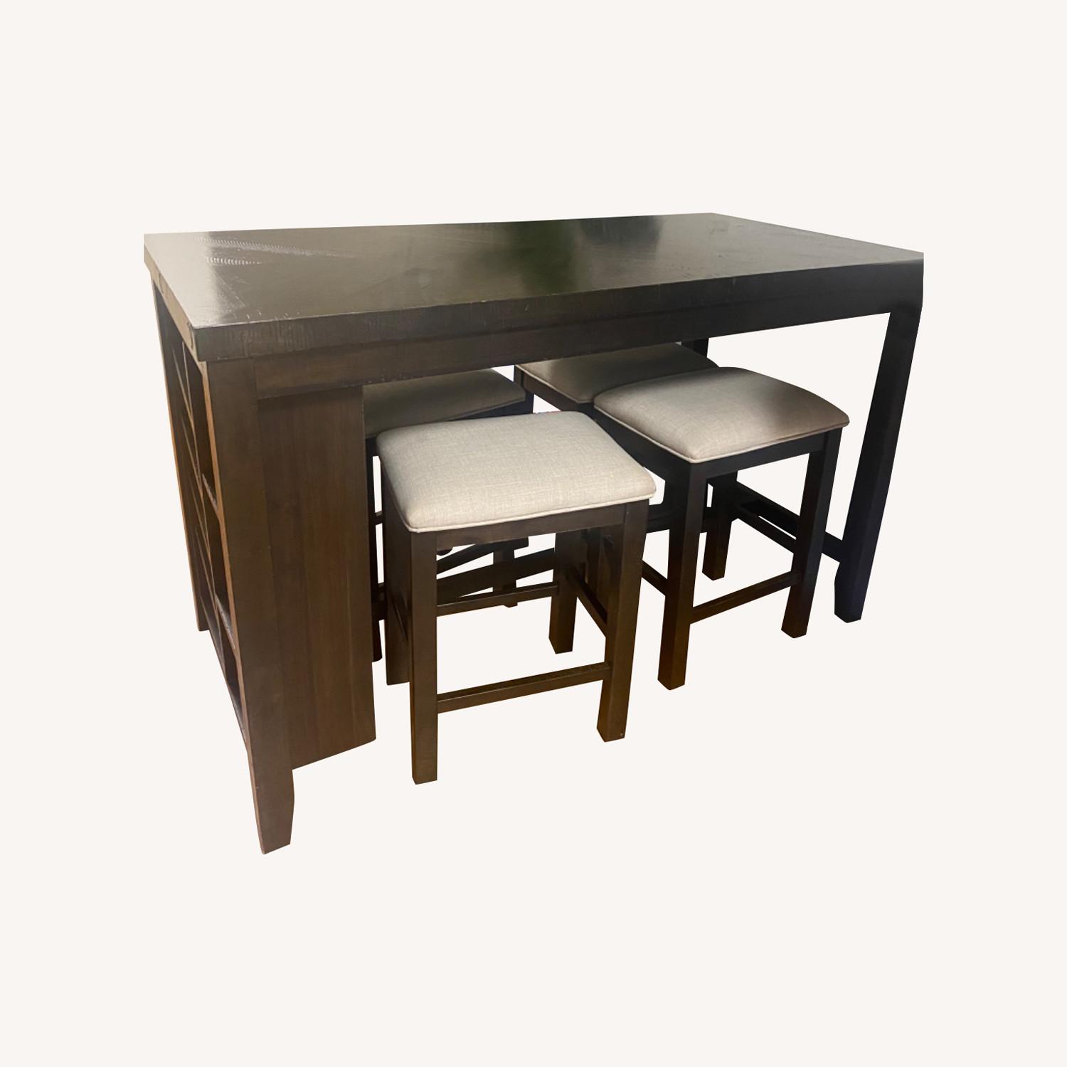 Bob's Discount Sonoma Espresso Kitchen Island Set - AptDeco