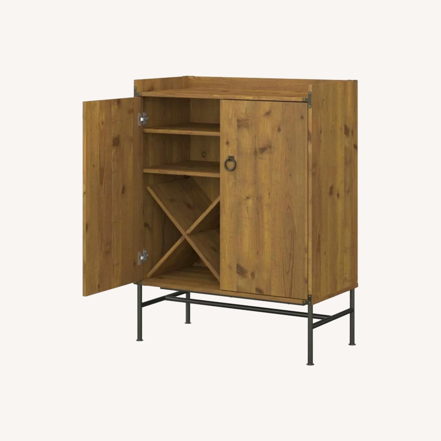 Bush Furniture Wood and Iron Bar/Storage Cabinet - image-0