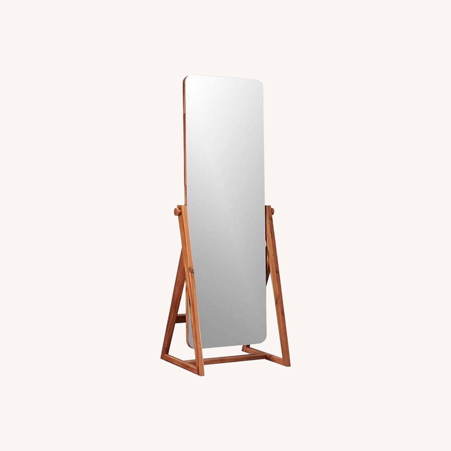 CB2 Wood Floor Mirror - image-0