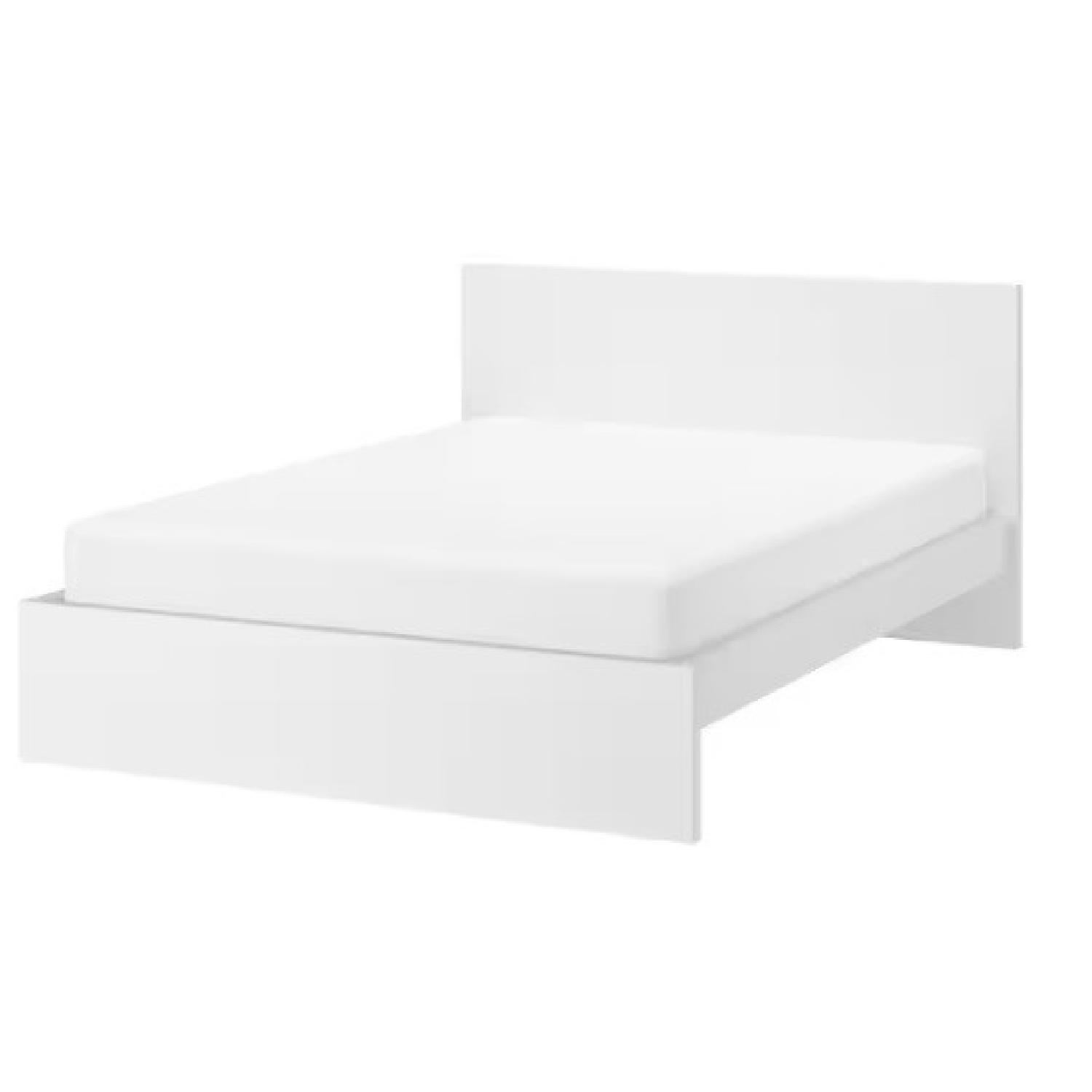 IKEA White Malm King Bed AptDeco