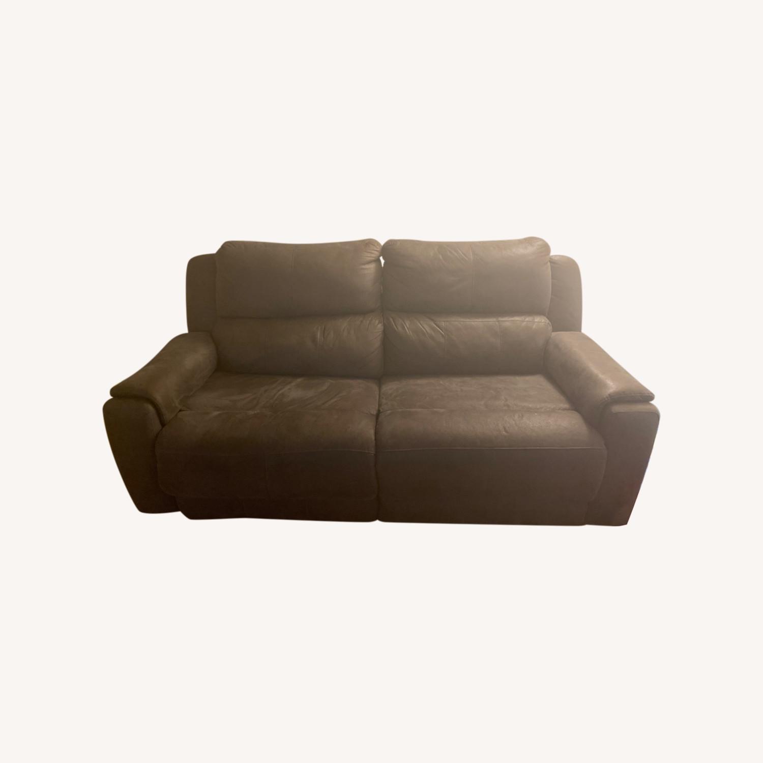 Brown Two Seater Couch AptDeco