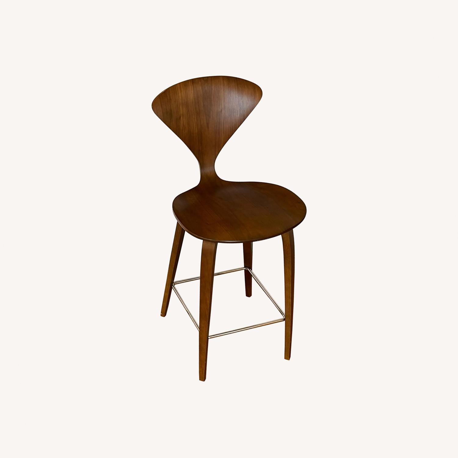 Pair of Cherner Counter-Height Stools in Walnut - image-0