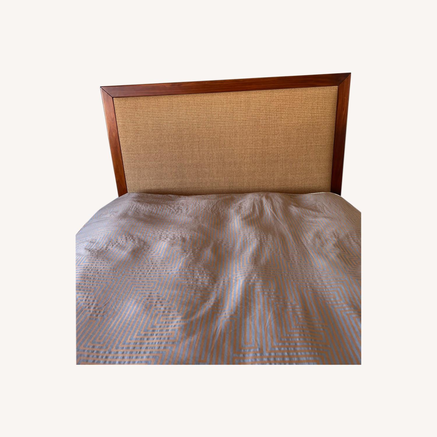 Queen Size Platform Bed Frame and Headboard - image-0