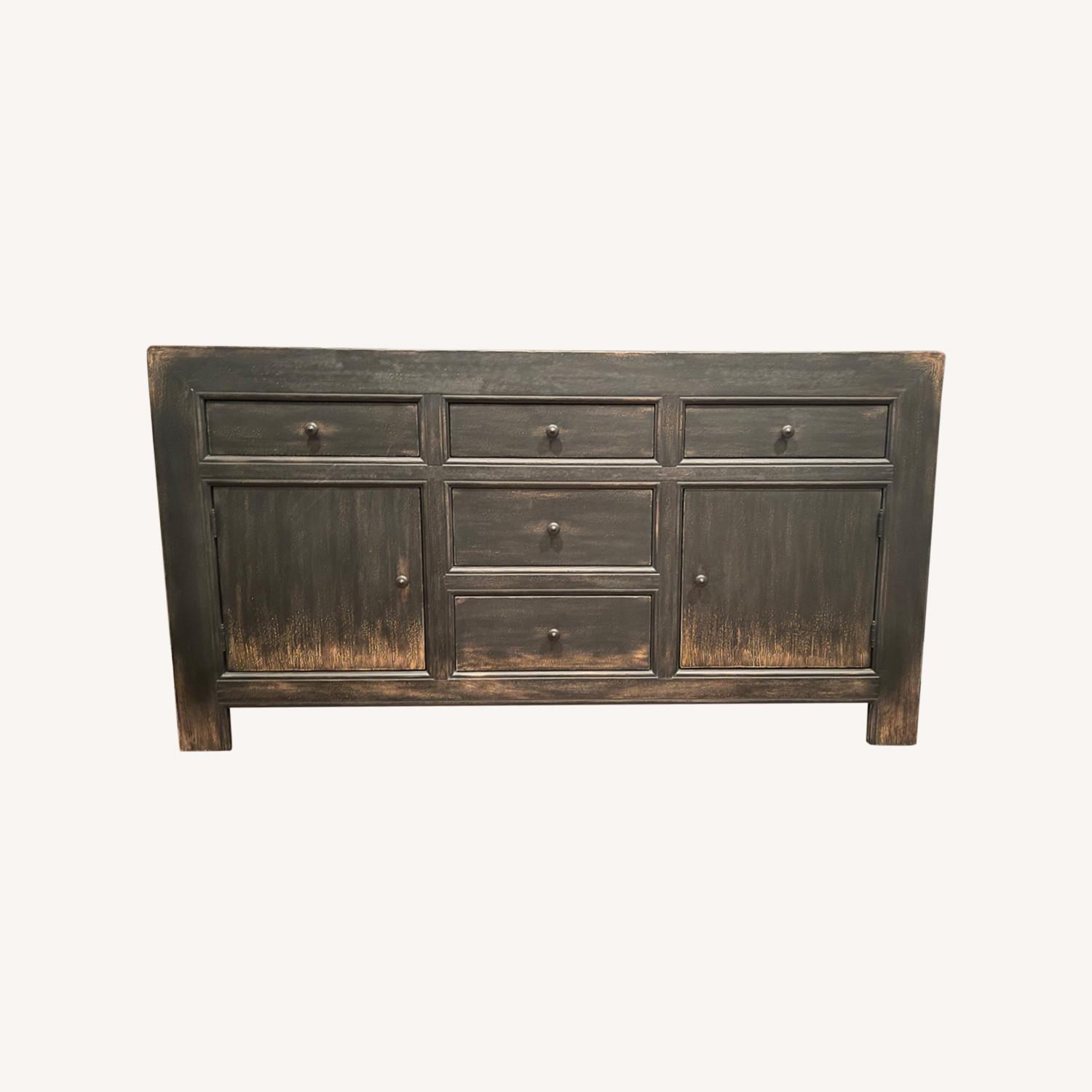 Pottery Barn 72 Dawson Media Cabinet - image-0