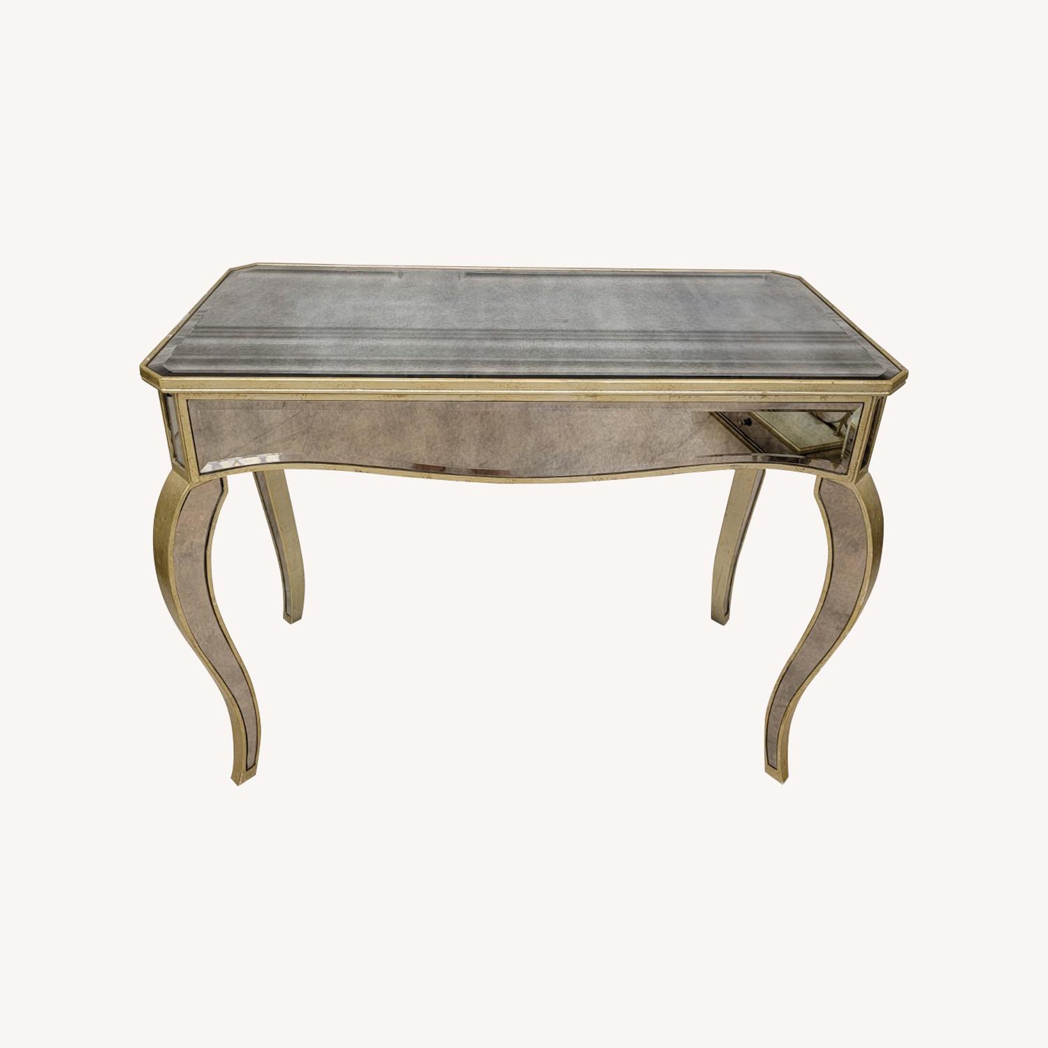 Drexel Sabine Mirrored Vanity Table - image-0