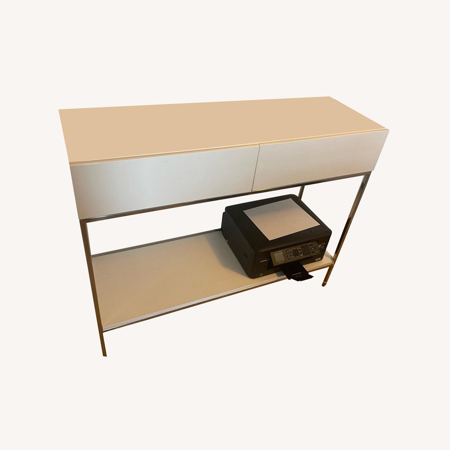 West Elm Lacquer Storage Console AptDeco