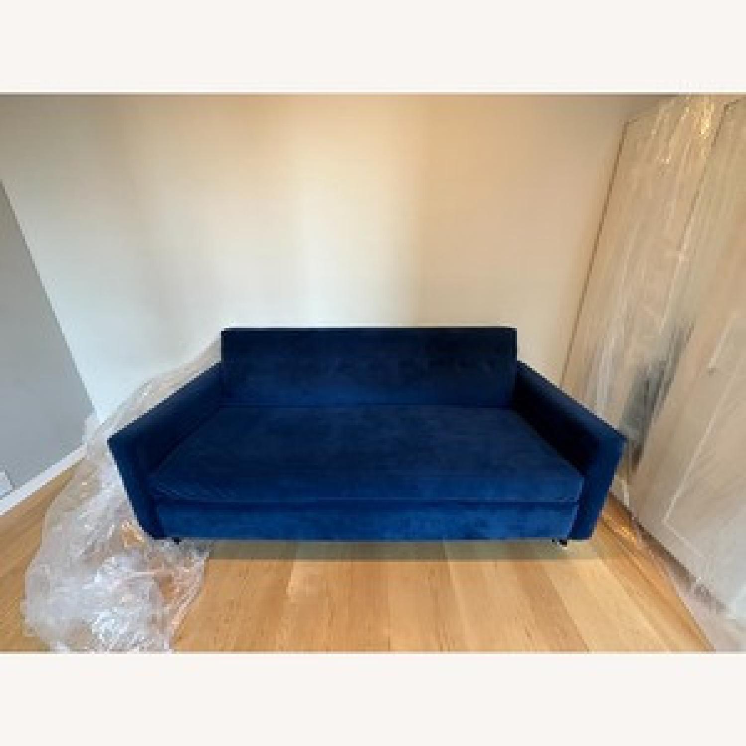 Joybird Korver Navy Sleeper Sofa AptDeco