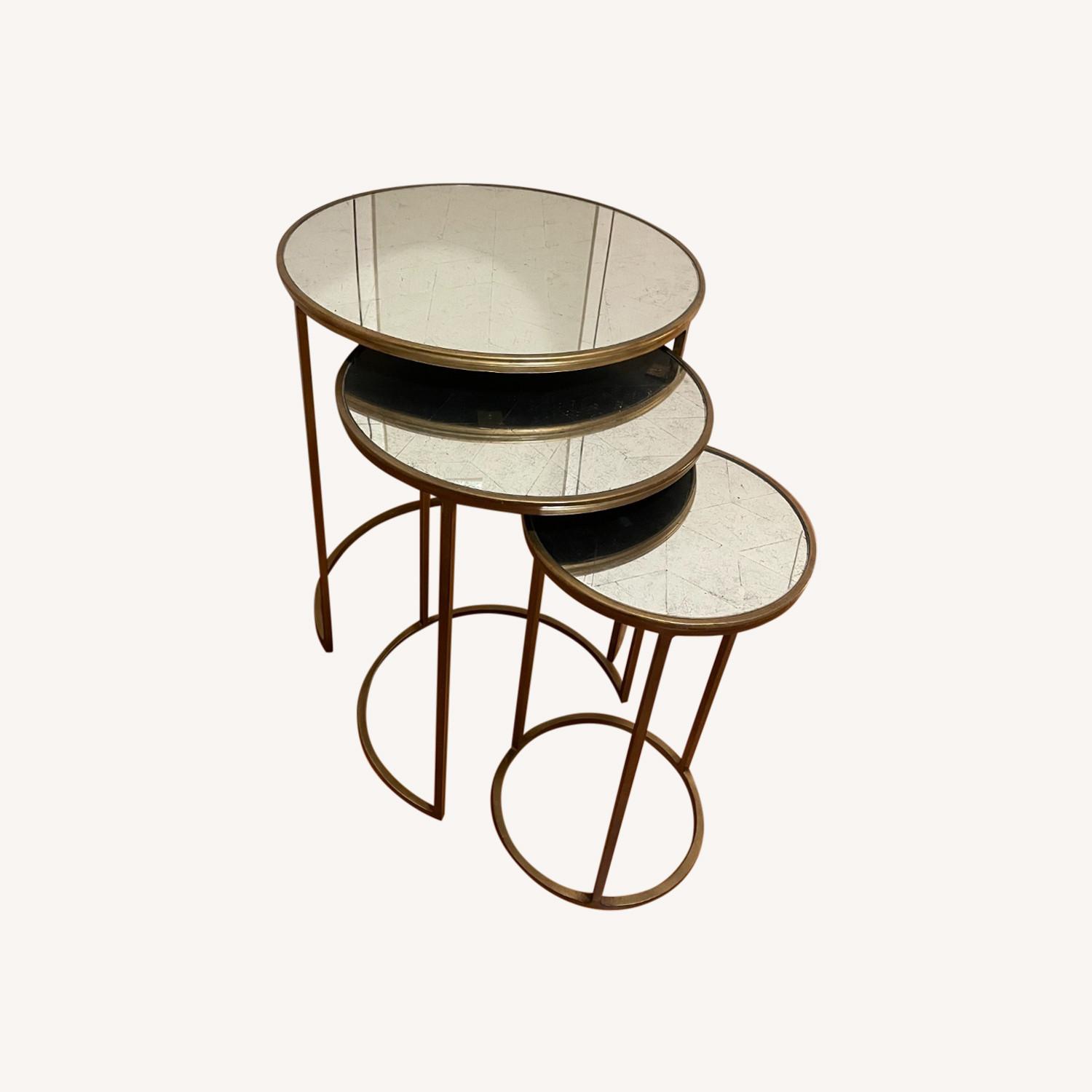 Restoration Hardware Nora Mirrored Nesting Tables AptDeco