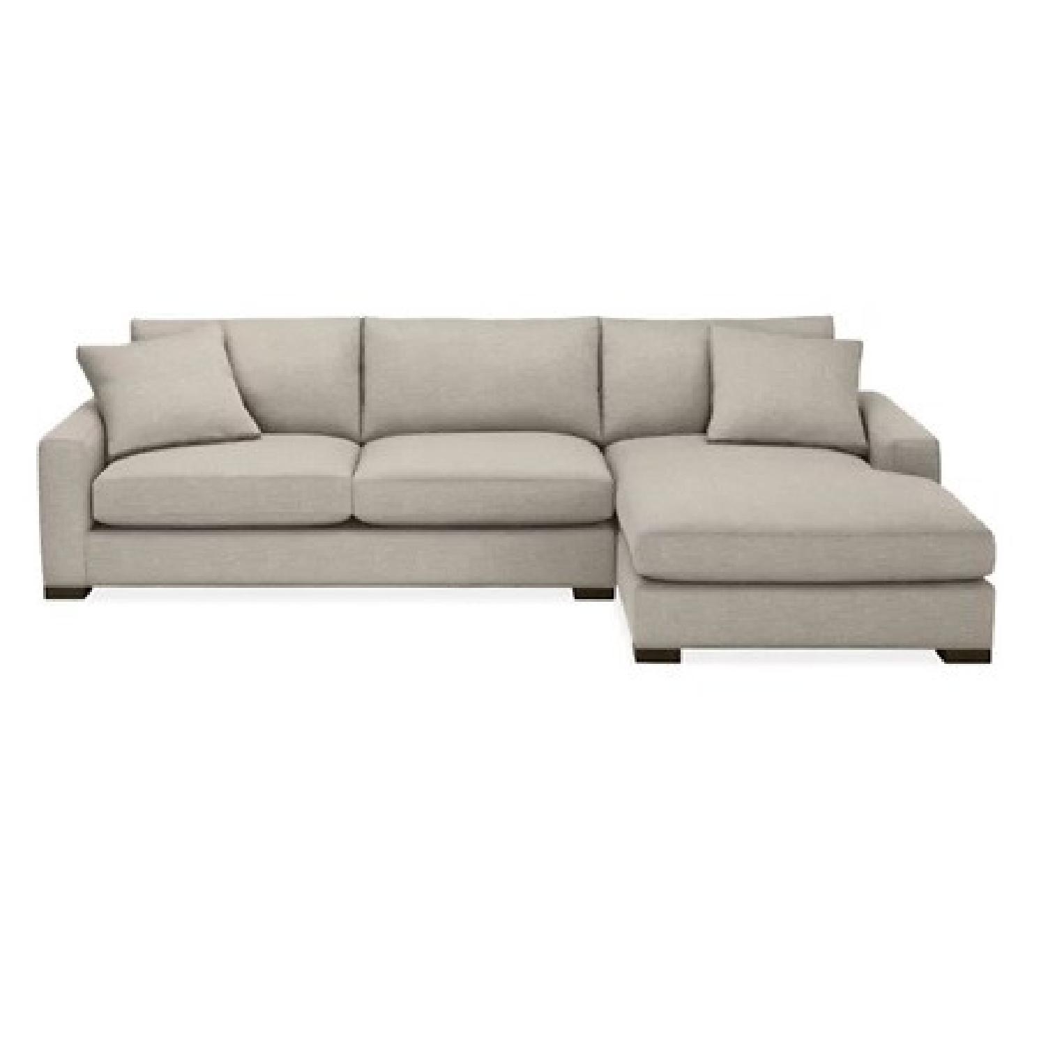 Room& Board 94 Metro Sofa with Right Arm Chaise - image-5