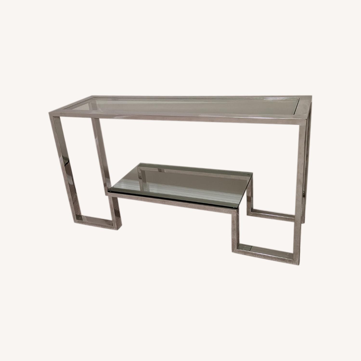 Z Gallerie Silver Console Table - AptDeco