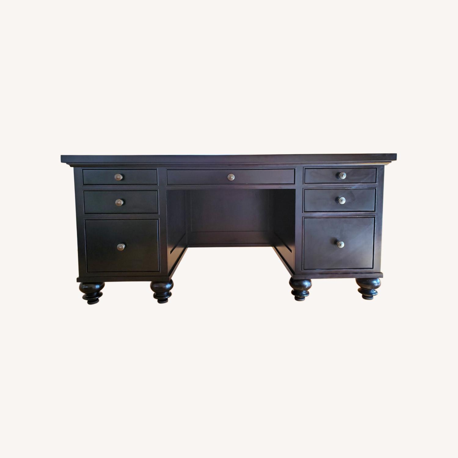 Restoration Hardware Camden Ebony (Maple) Desk AptDeco