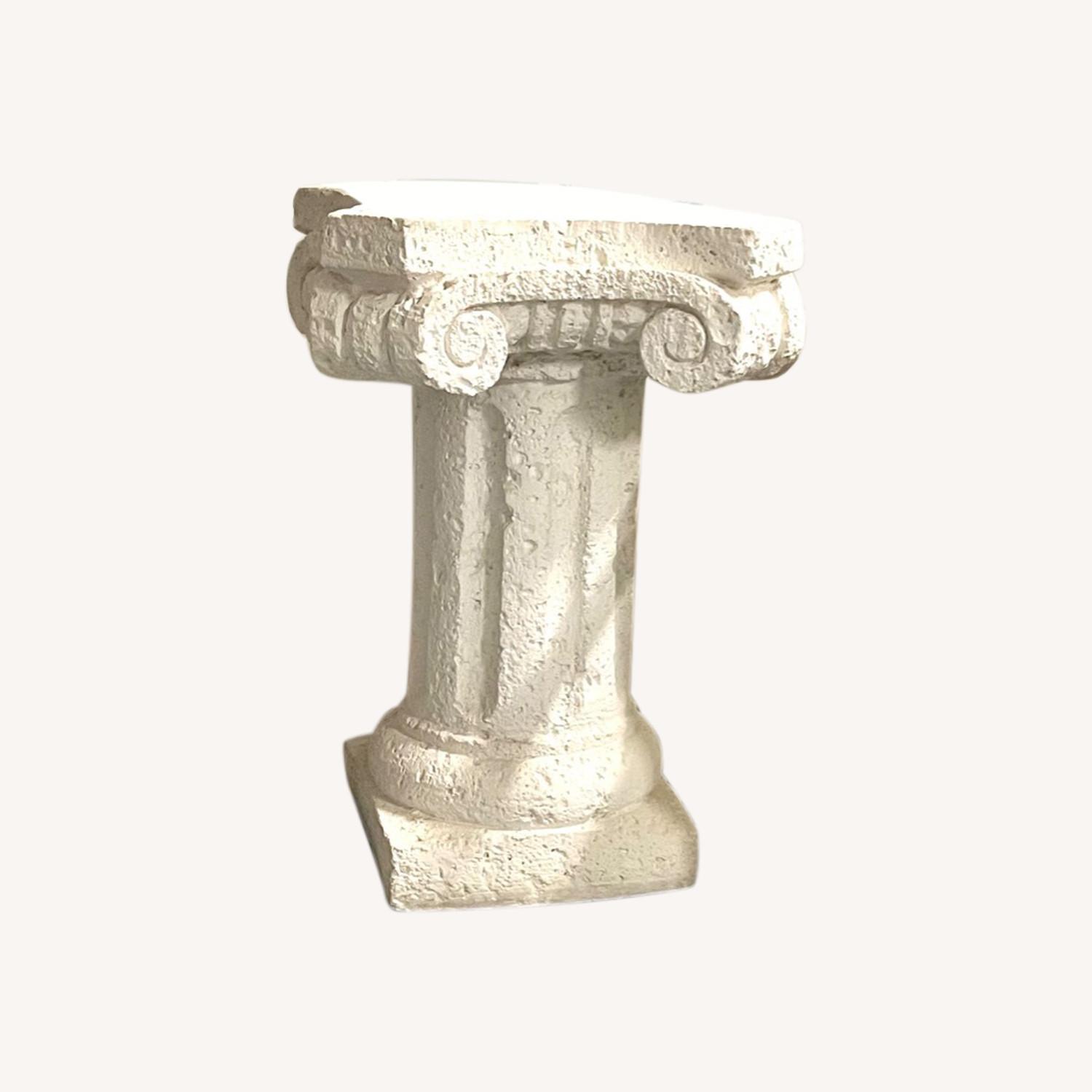 Vintage Plaster Column Pedestal Style Side Tables - image-0