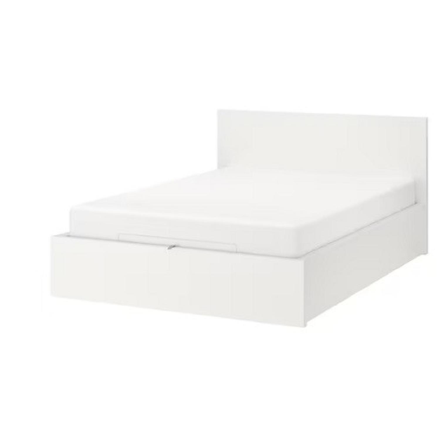 IKEA MALM Storage Bed White Full Double AptDeco