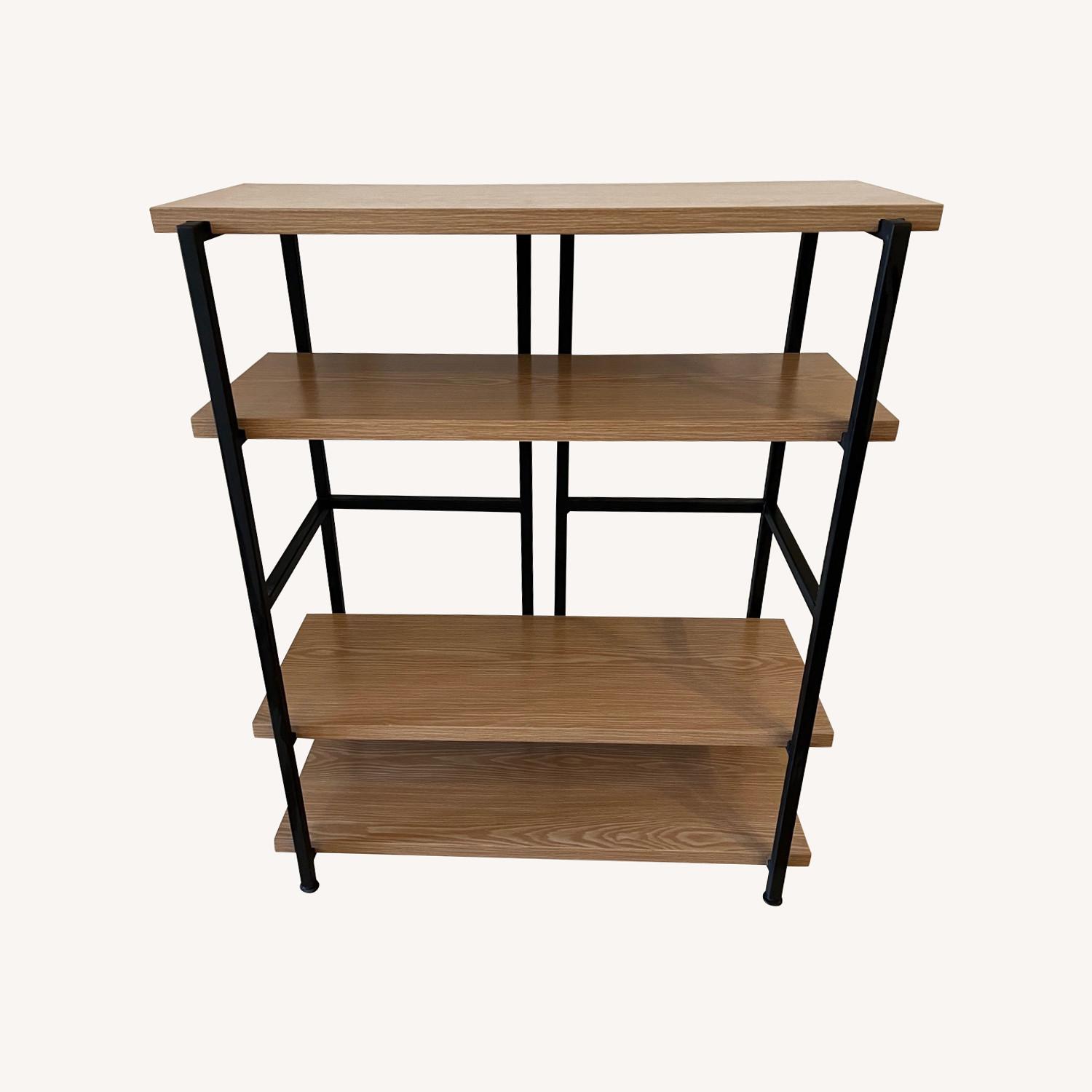 Container Store Wood Bookcase AptDeco