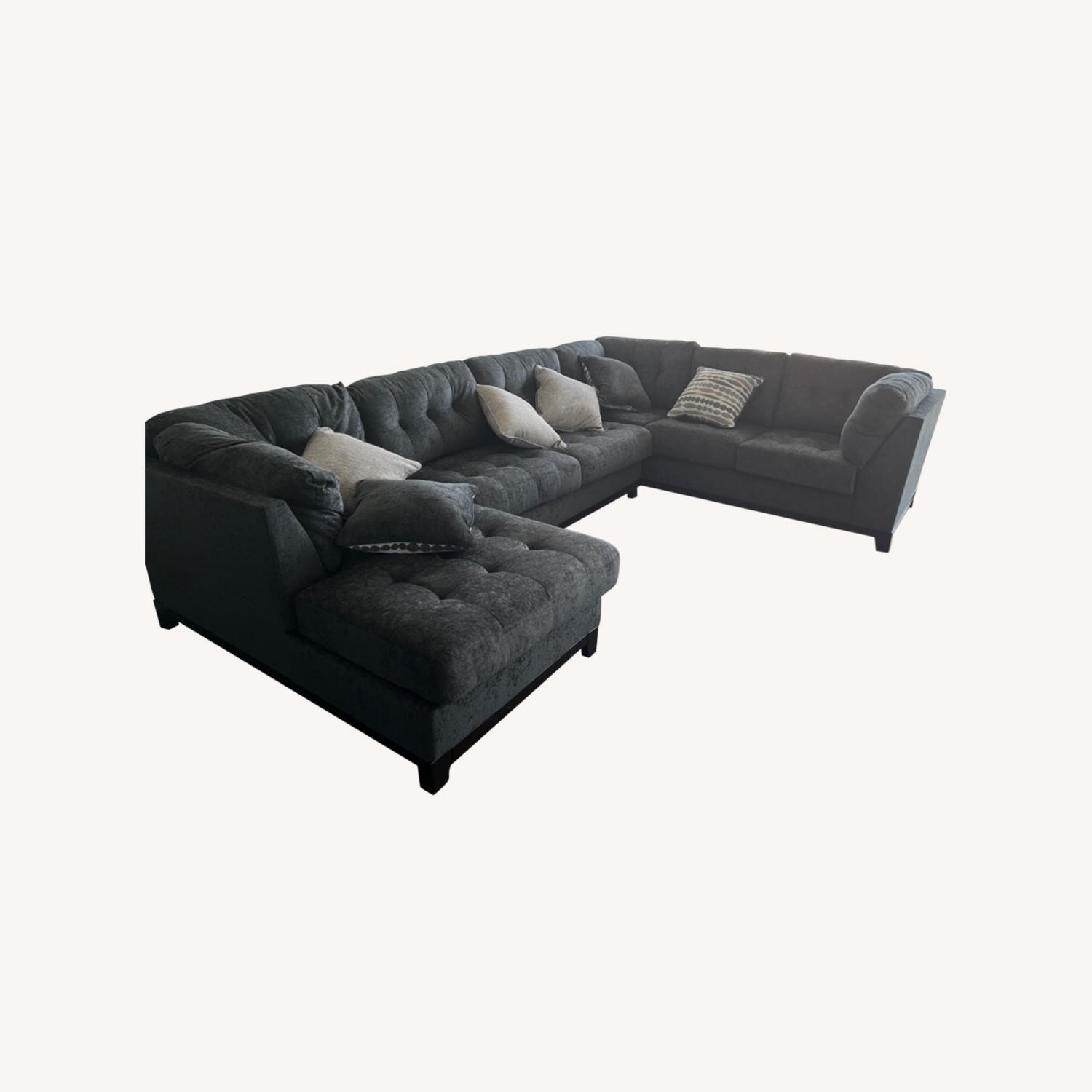 Ashley Furniture 3 Piece Gray Sectional - image-0