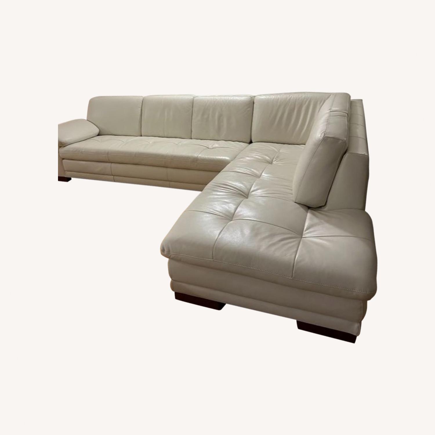 Italian White Sectional Couch AptDeco