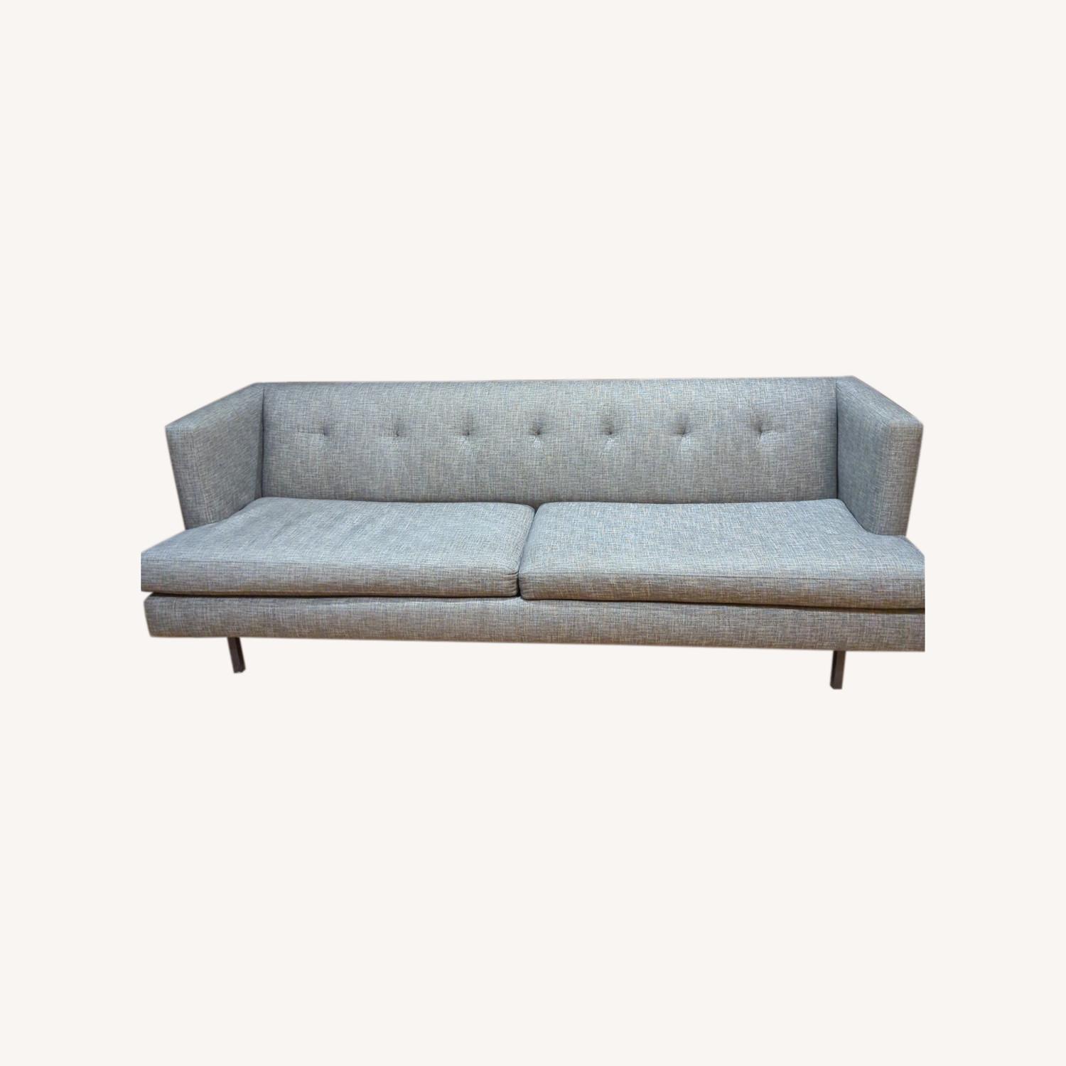 CB2 Light Gray 2Seater Couch / Sofa AptDeco