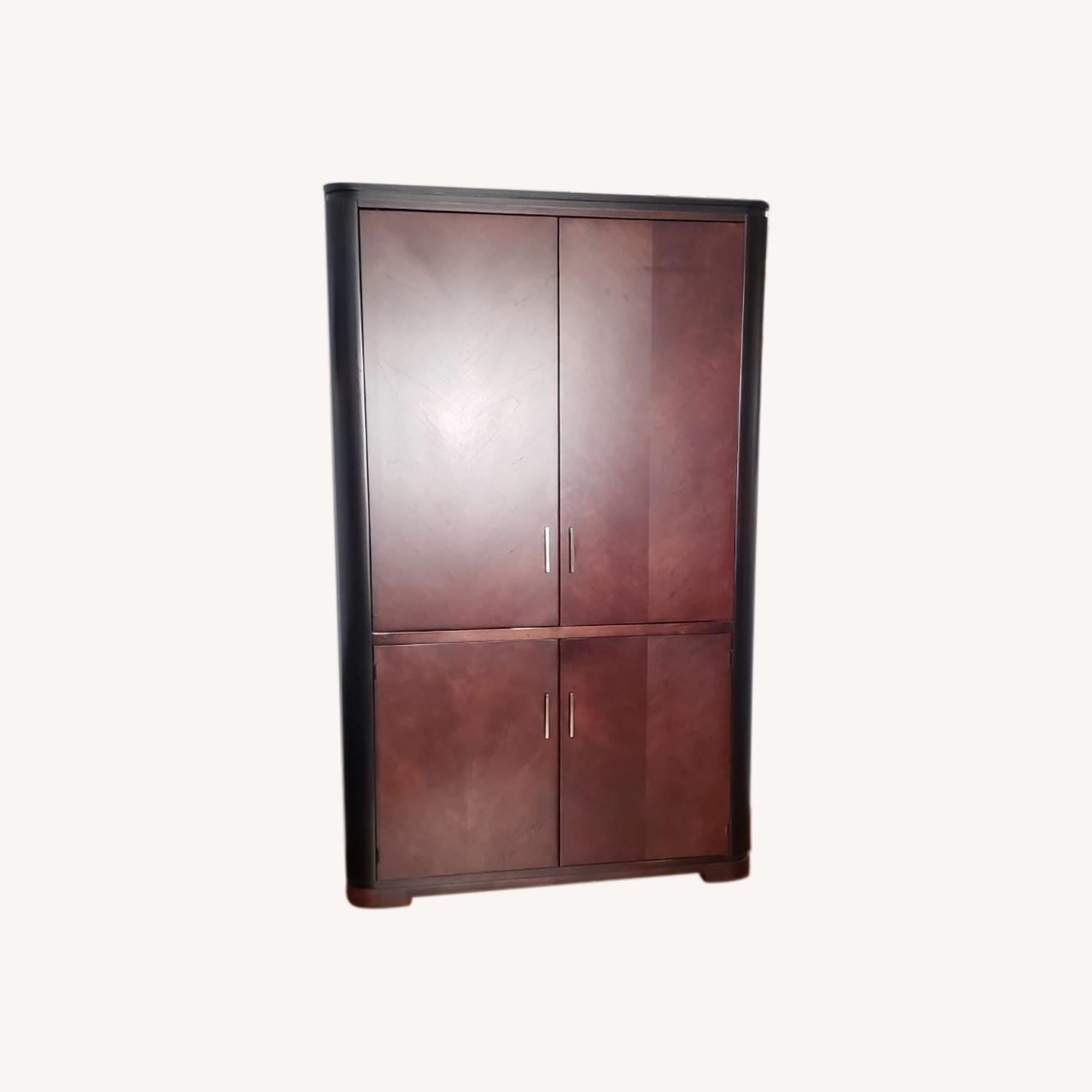 Tall 2 Toned Armoire AptDeco