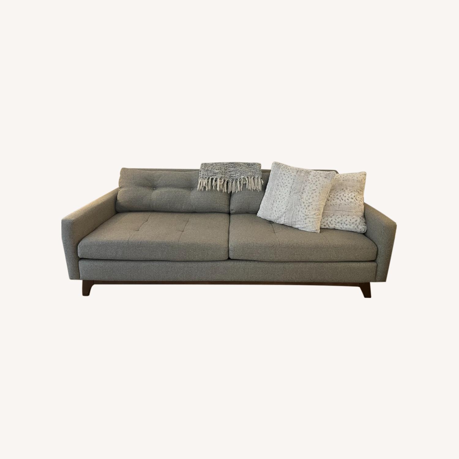 Macy's Modern Grey 88" Couch AptDeco