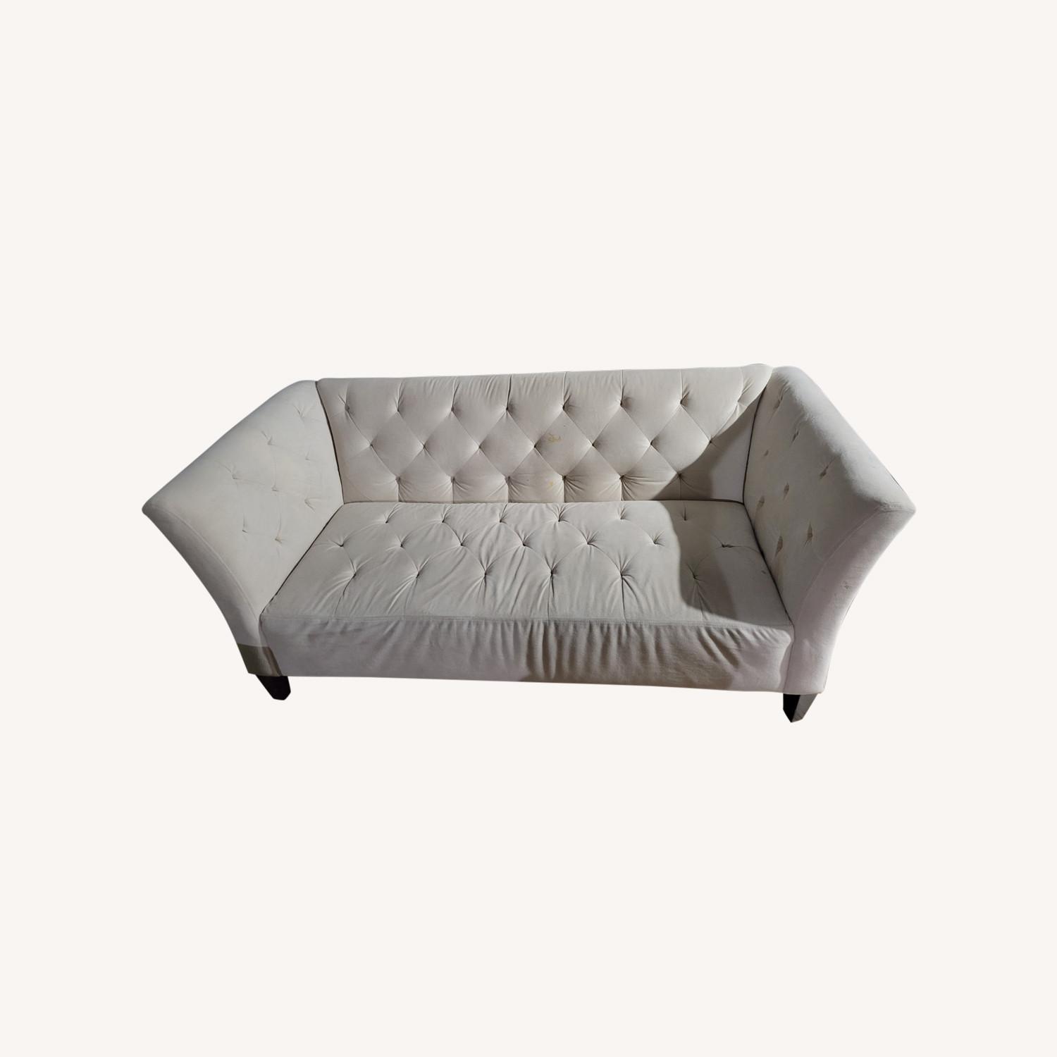 Macy's Tufted Sofa AptDeco