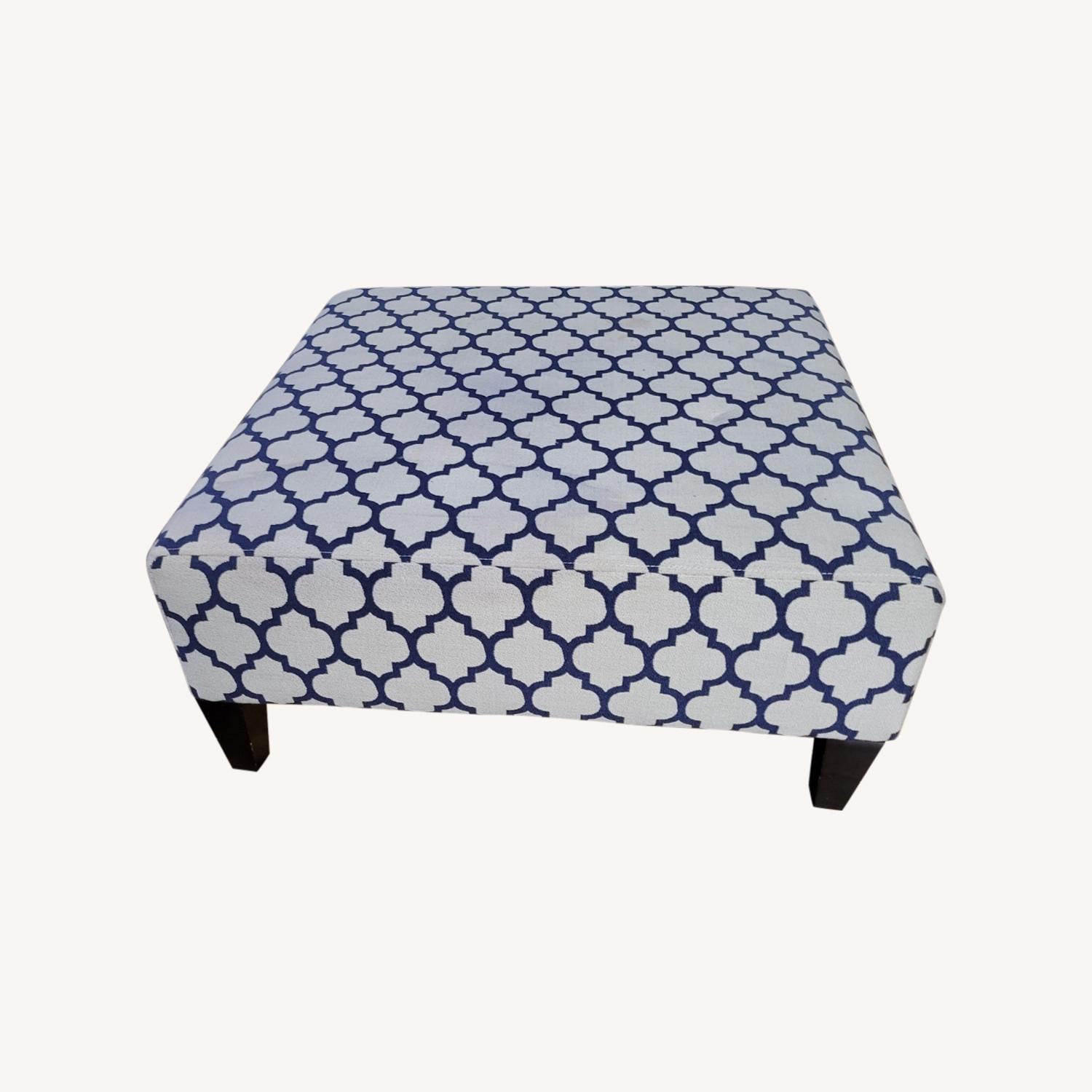 Macy's Patterned Ottoman - image-0