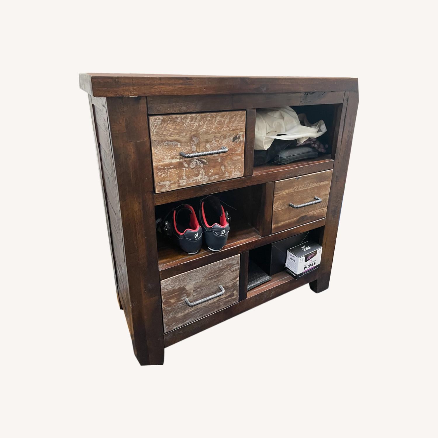 Wooden Cubby Unit + 3 Drawers - image-0