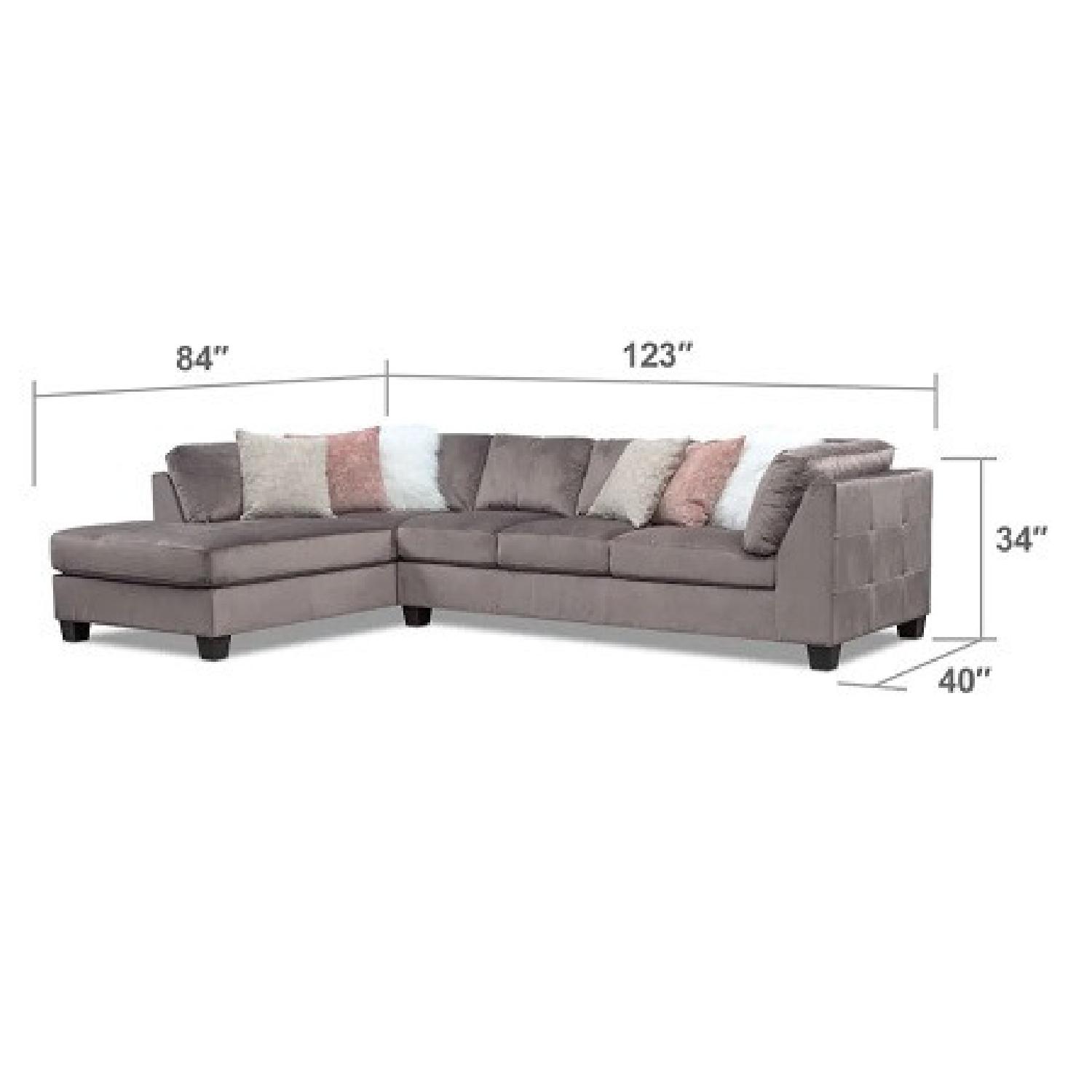 Value City Mackenzie 2 Piece Sectional Couch - image-3