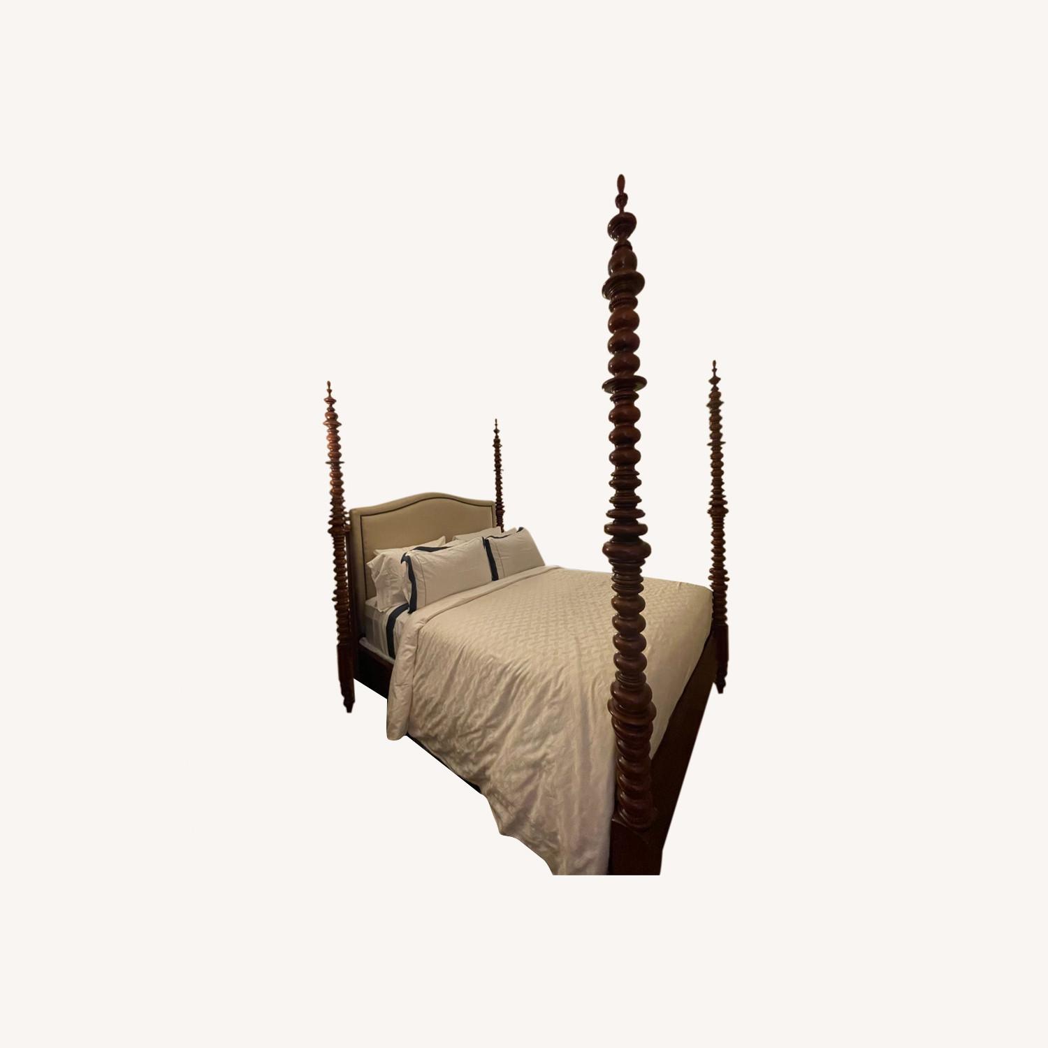 Ralph Lauren Home Mahogany Four Poster Queen Bed - image-0