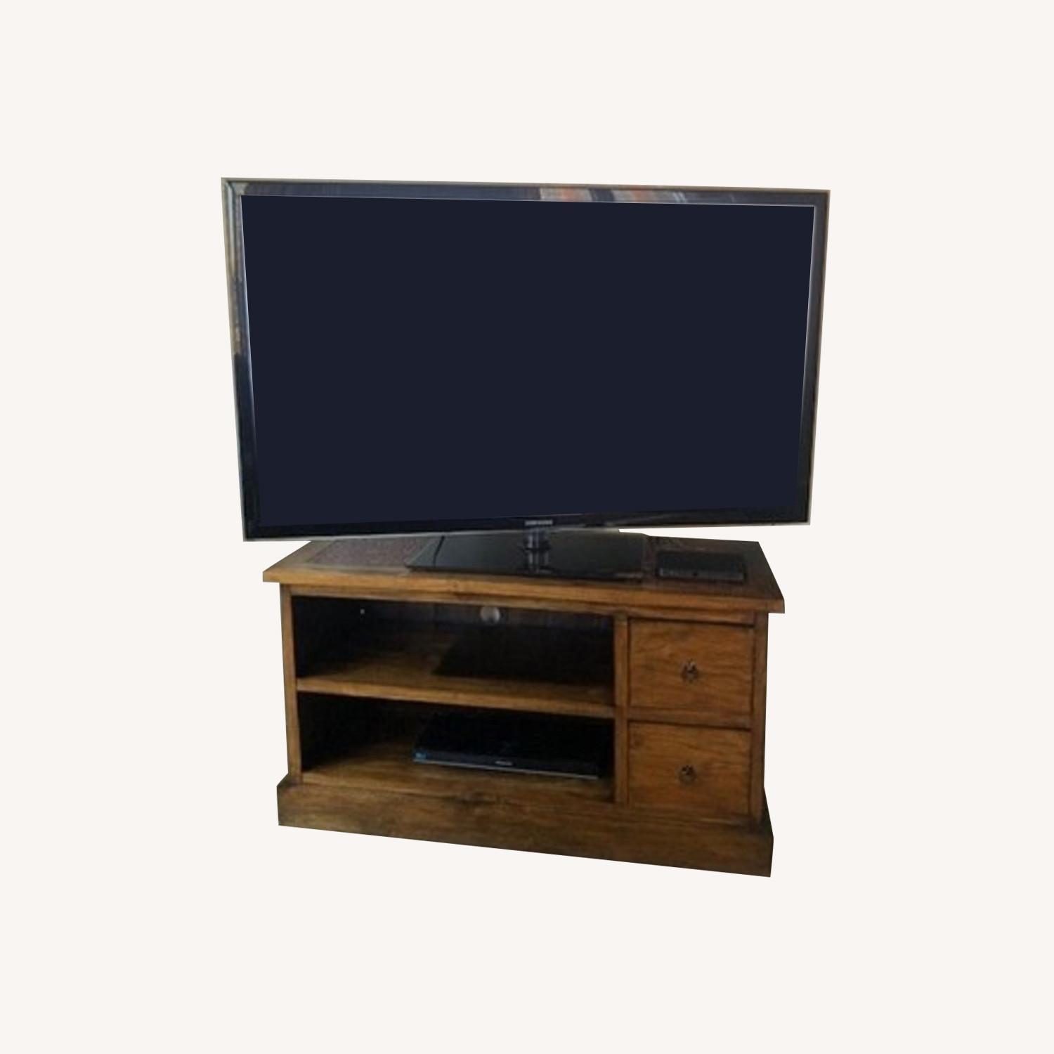 Custom made TV Console With Mosaic Top AptDeco