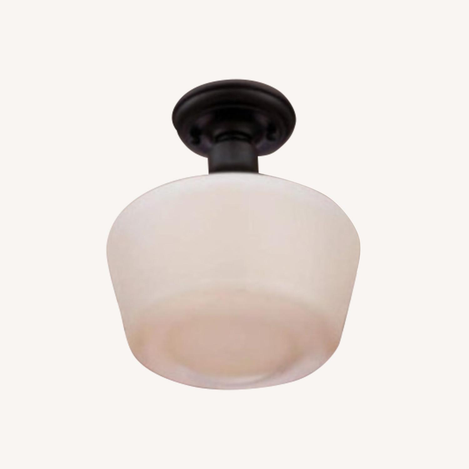 Semi-Flush Mount Outdoor Ceiling Light Fixture - image-0