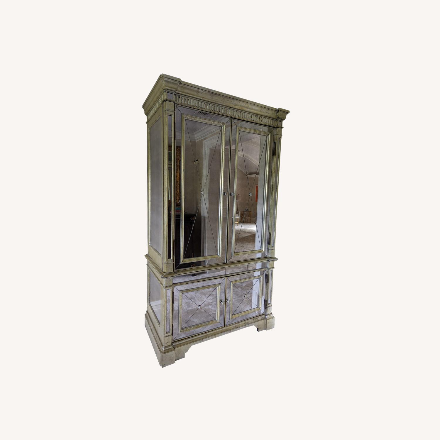 Horchow Amelie Mirrored Wardrobe Armoire AptDeco