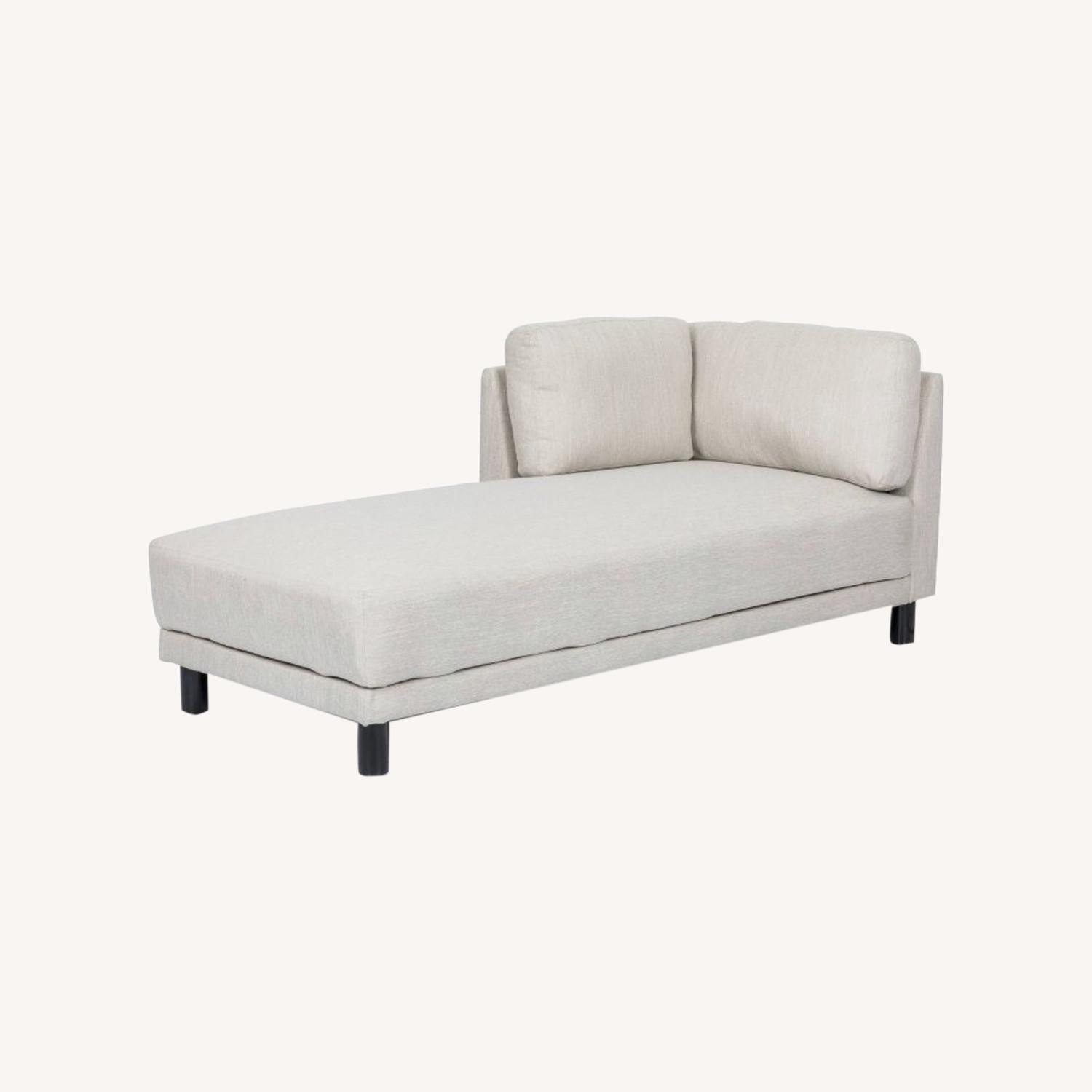 Target Contemporary Fabric Chaise Lounge AptDeco